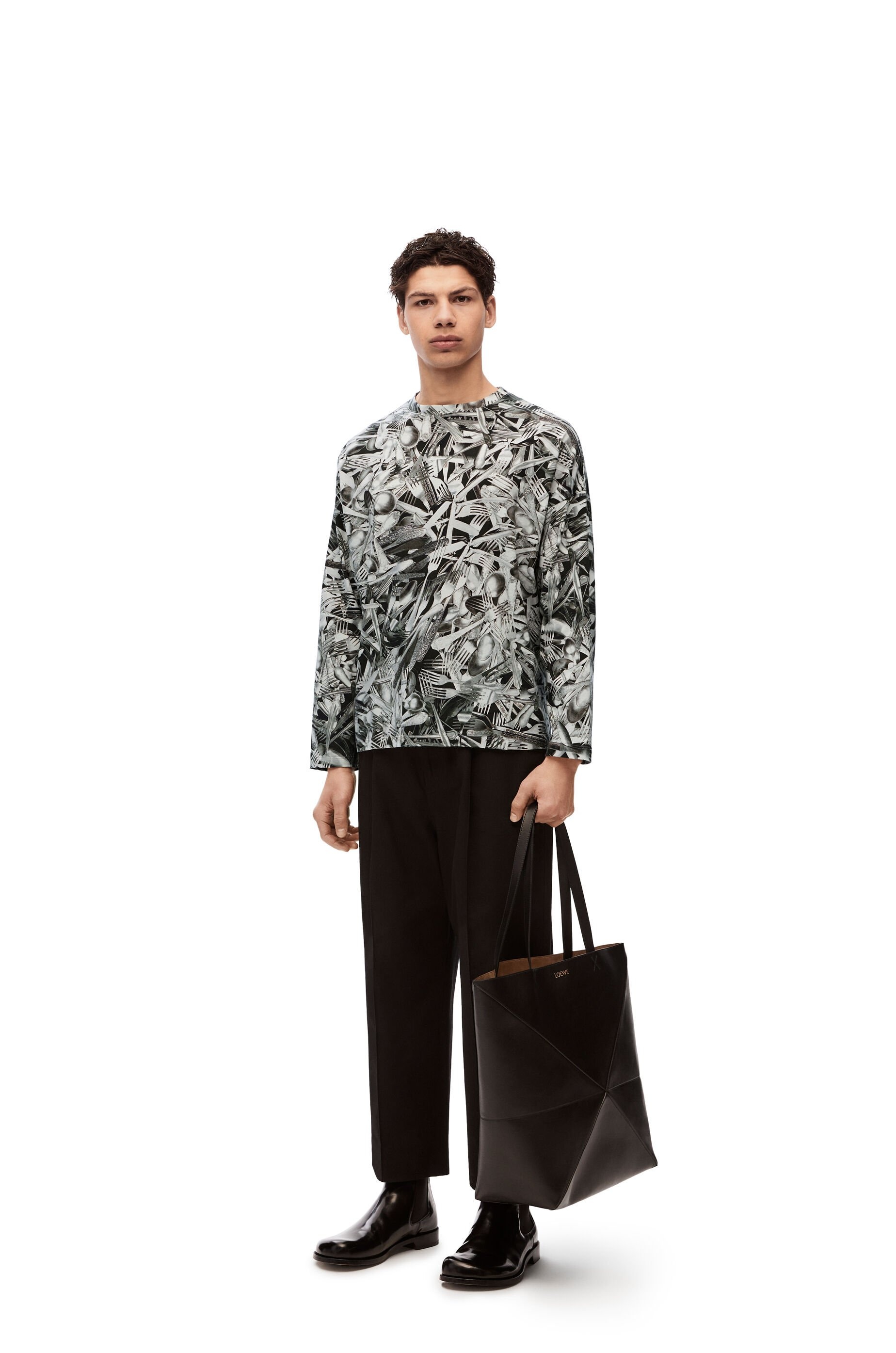 Relaxed fit long sleeve T-shirt in cotton - 2