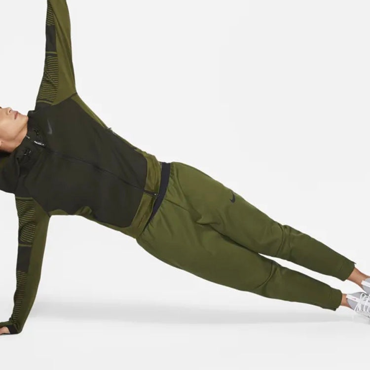 Nike Therma-fit Adv Full-length zipper Cardigan Training Hooded Jacket Green DD2131-326 - 3