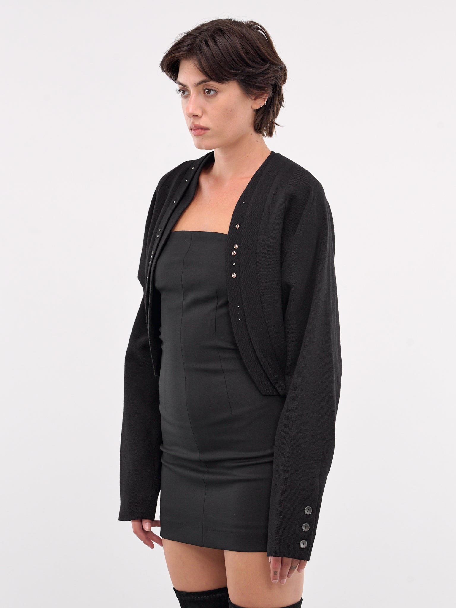Beaded Silver Charm Blouson - 2