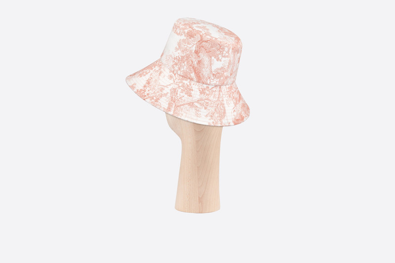 Dioriviera Toile de Jouy Large-Brim Bucket Hat 5