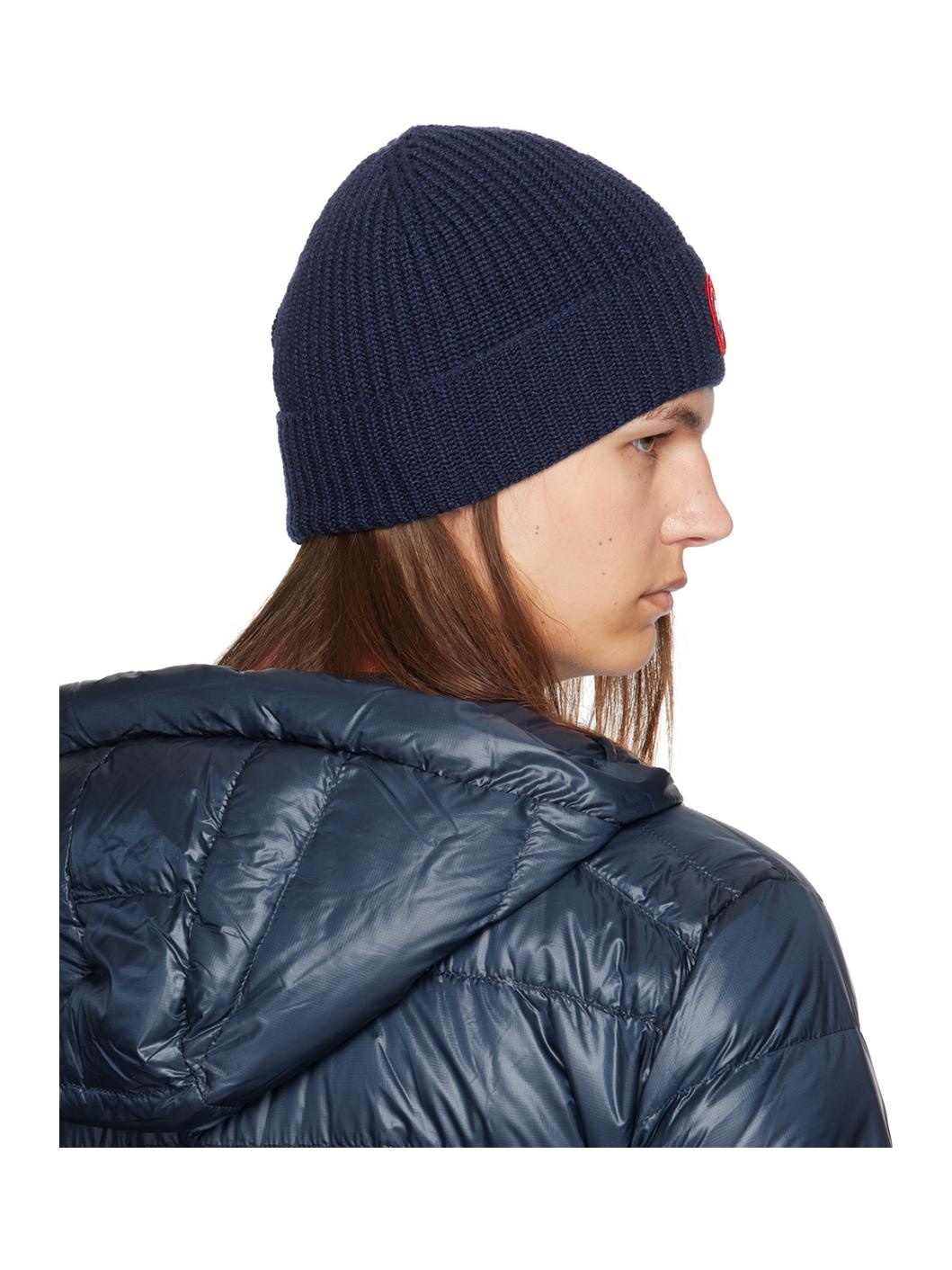 Navy Rib Beanie - 3