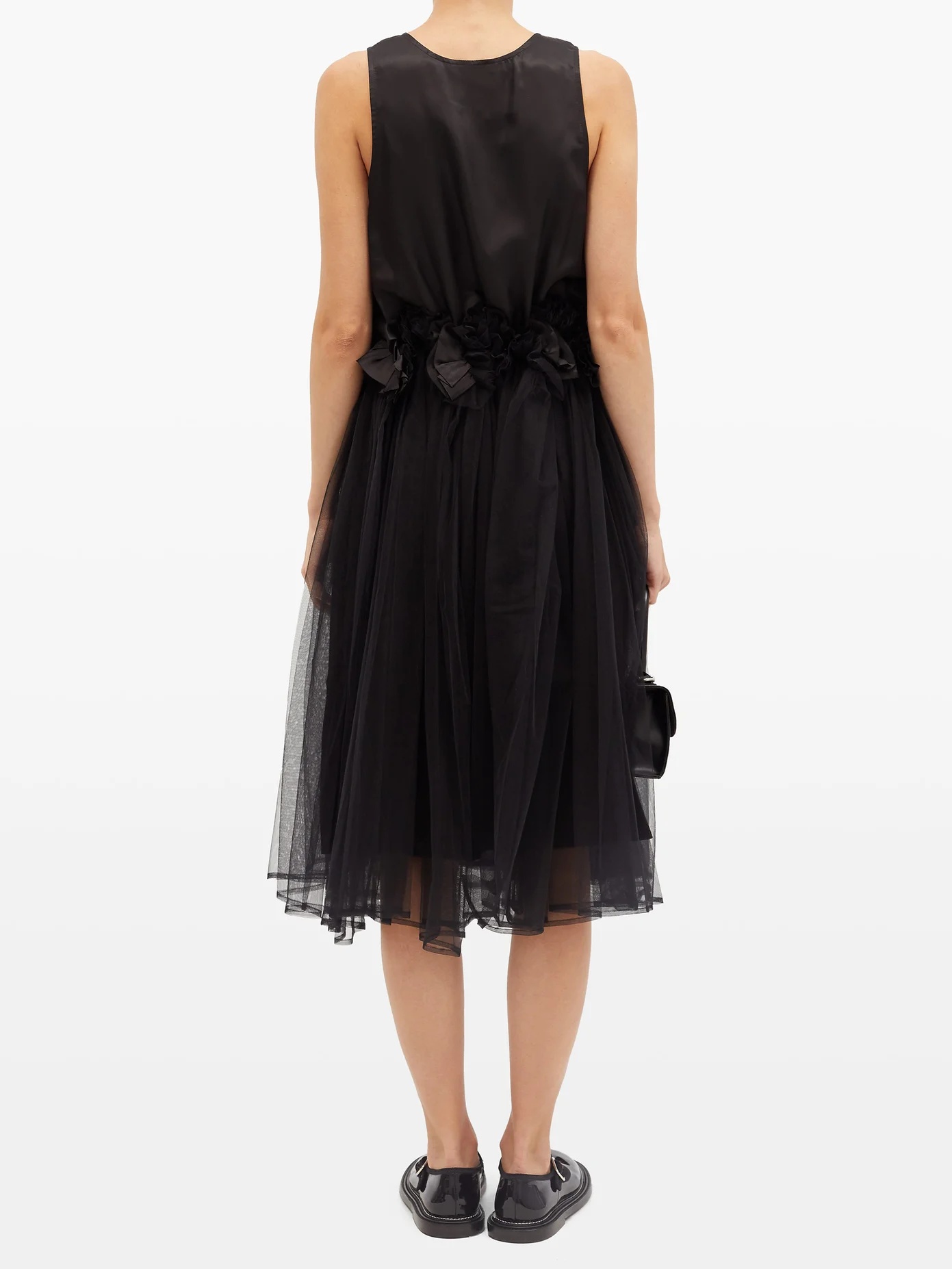 Ruffled satin and tulle dress - 5