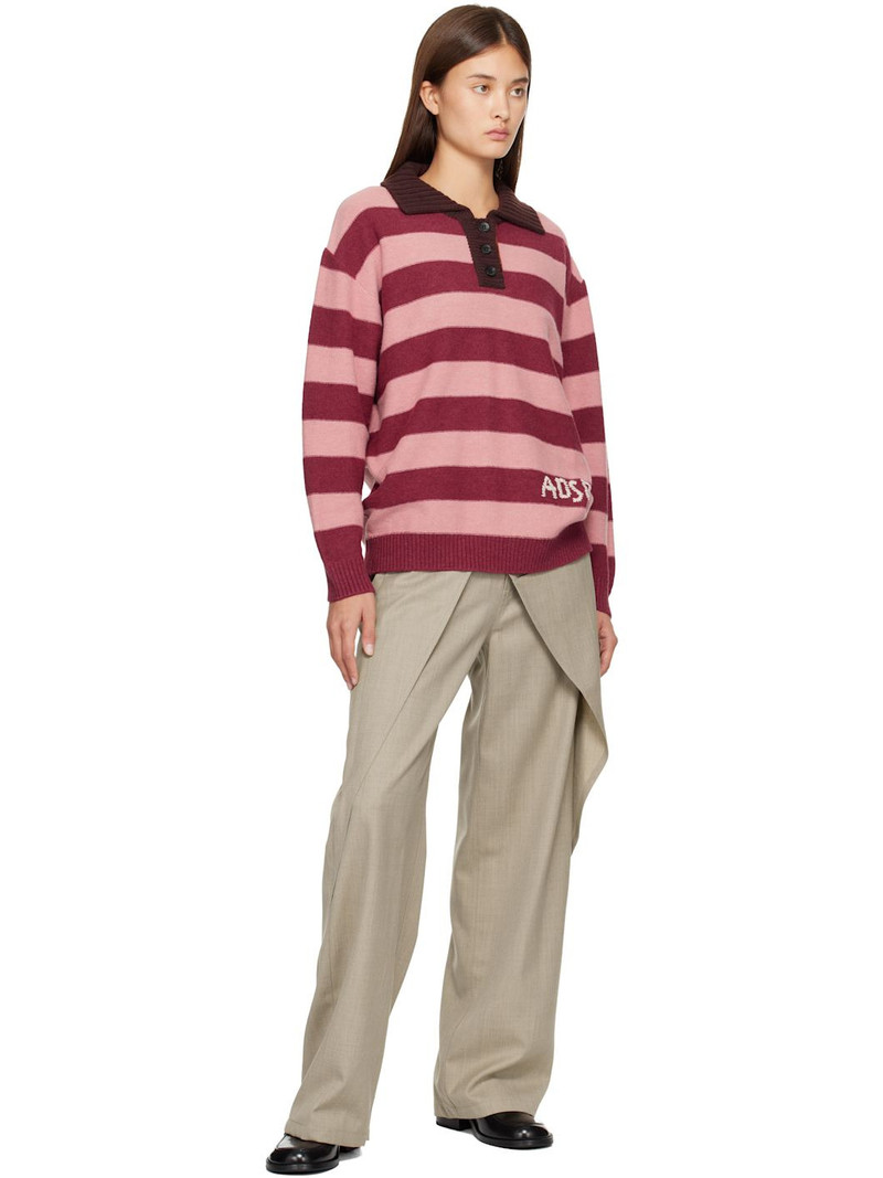 Andersson Bell Beige Wool Wrap Trousers outlook