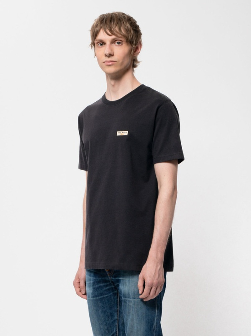 Nudie Jeans Daniel Logo Tee Black outlook