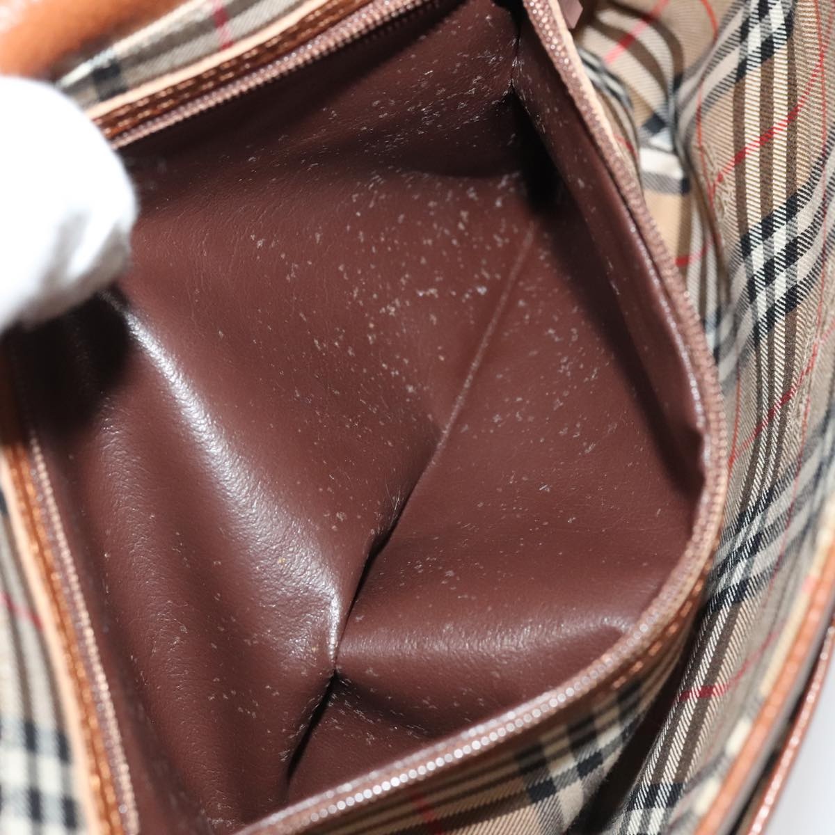 Burberry Shoulder Bag Leather Gold Brown - 12
