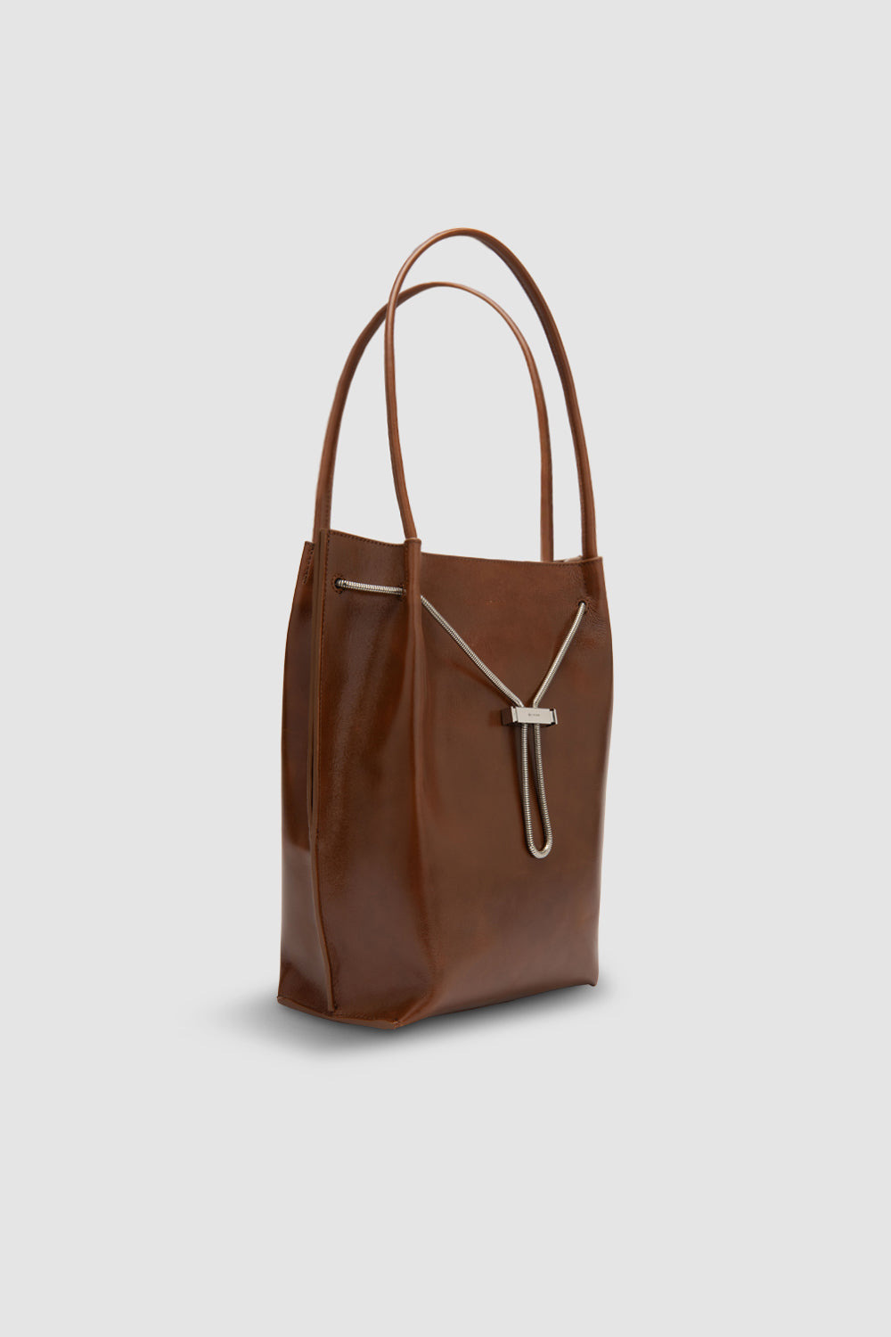 Kayla Tan Distressed Leather Shoulder Bag - 2