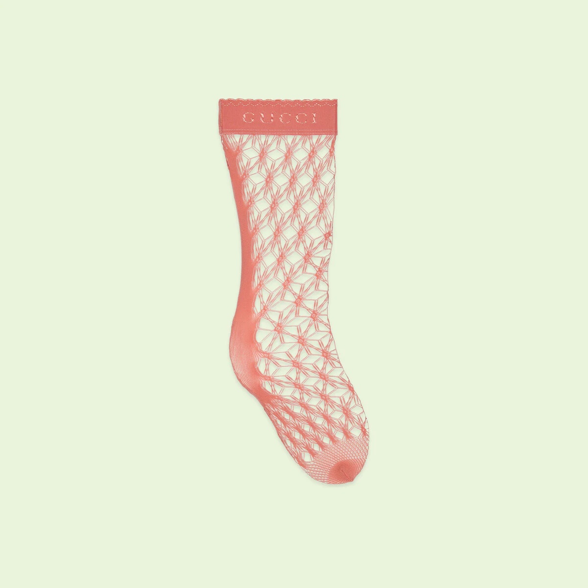 Knit socks with diamond motif - 1