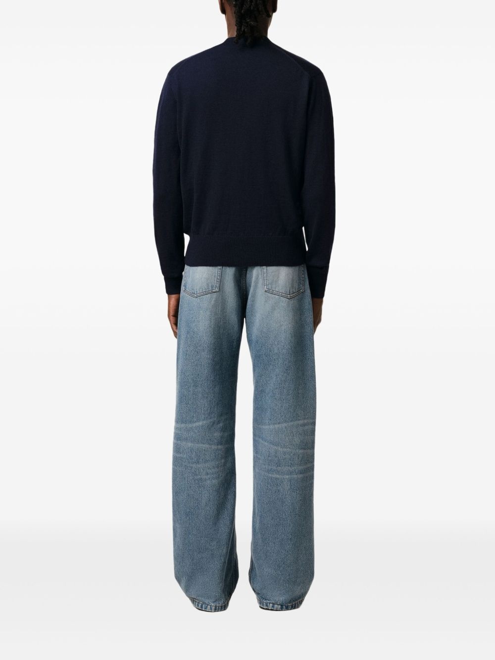 Ami De Coeur-embroidered merino cardigan - 4