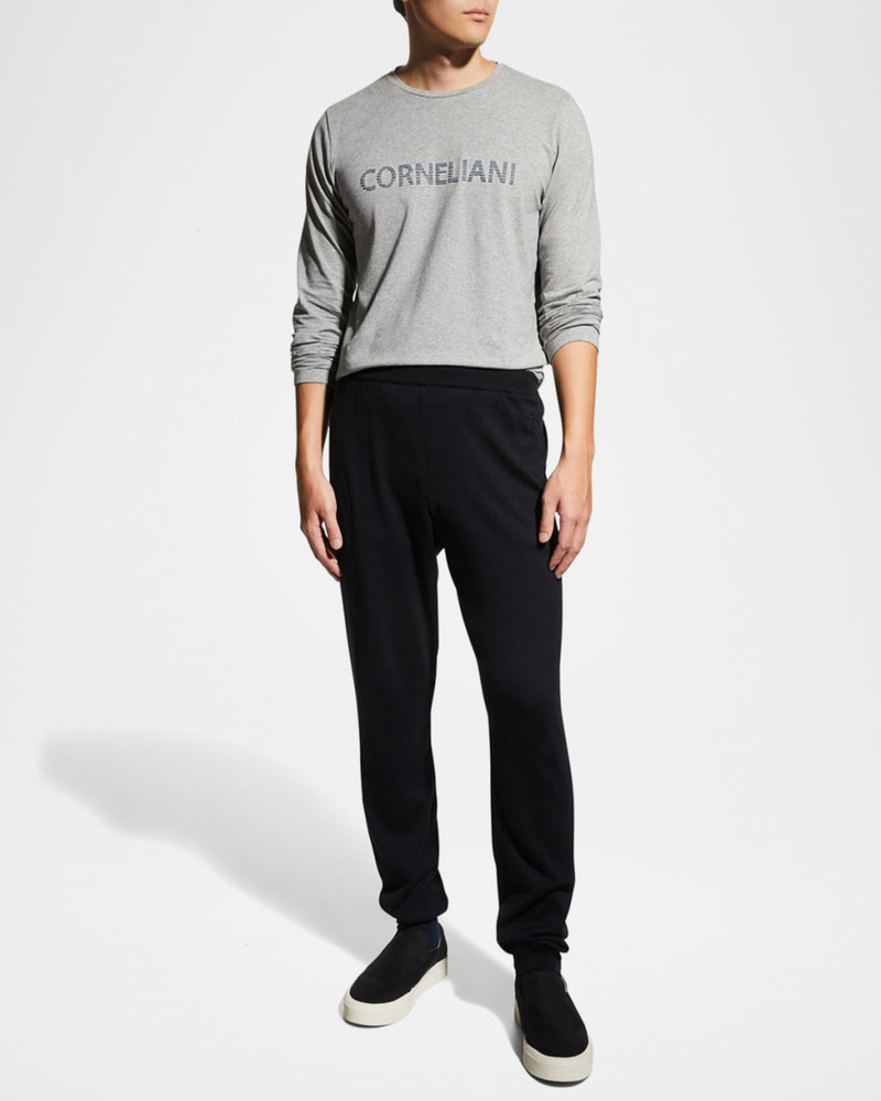CORNELIANI Men's Cashmere-Blend Jogger Pants outlook
