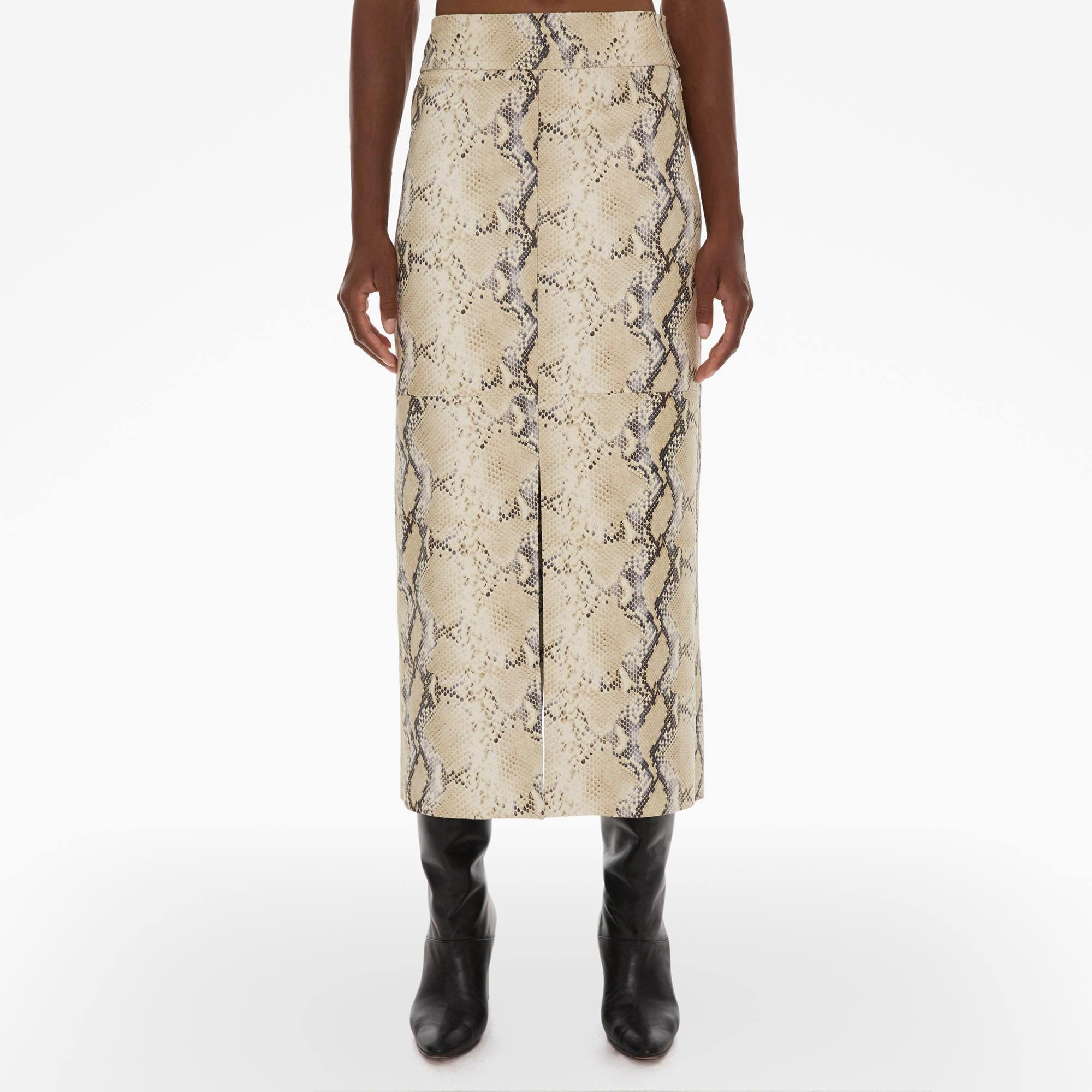 PYTHON-EMBOSSED LEATHER TANK TOP - 3
