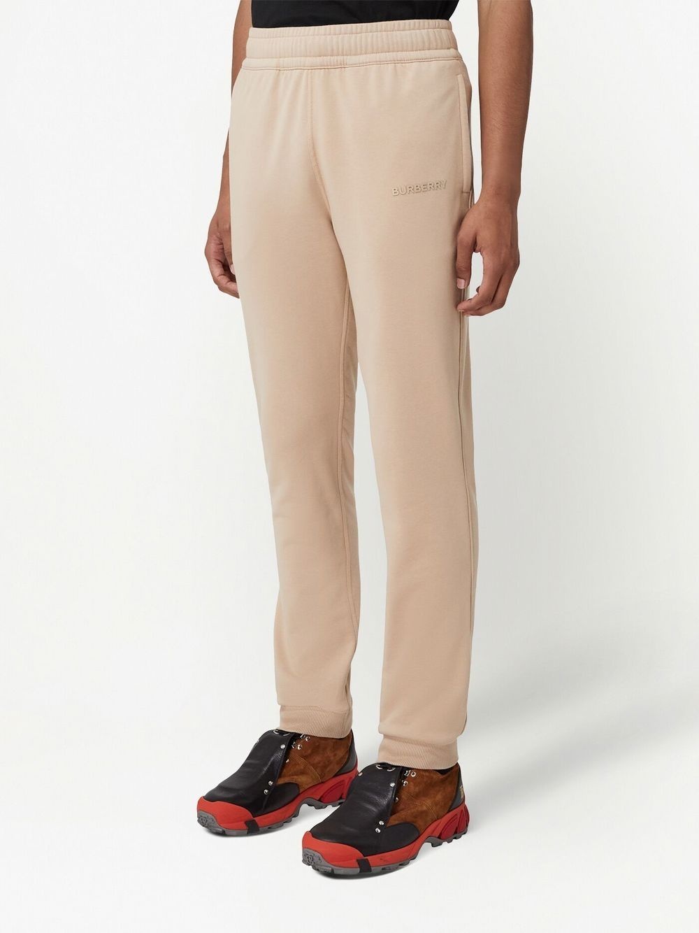 logo-print stretch-cotton track trousers - 3