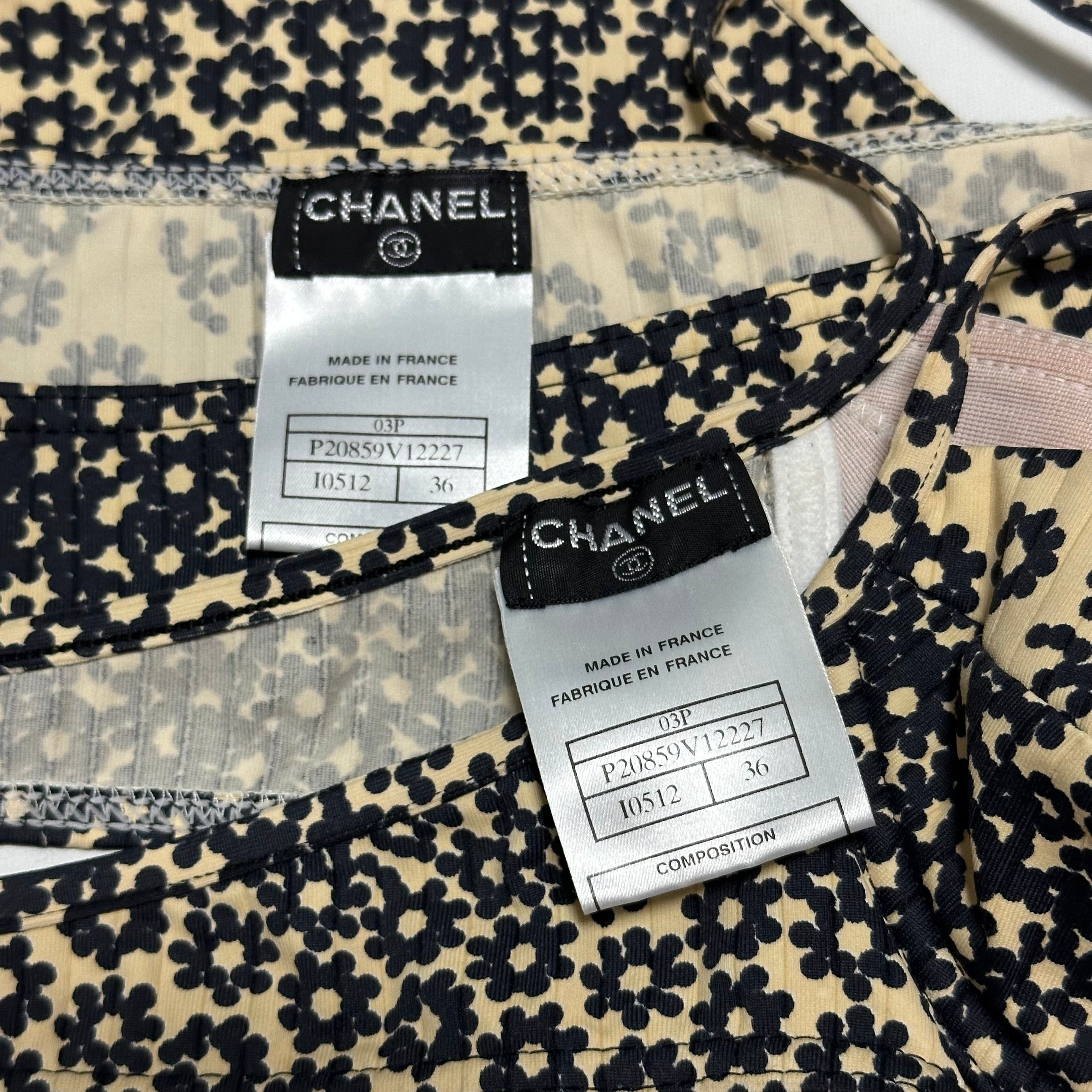CHANEL 2003 Floral Print Bikini - 5