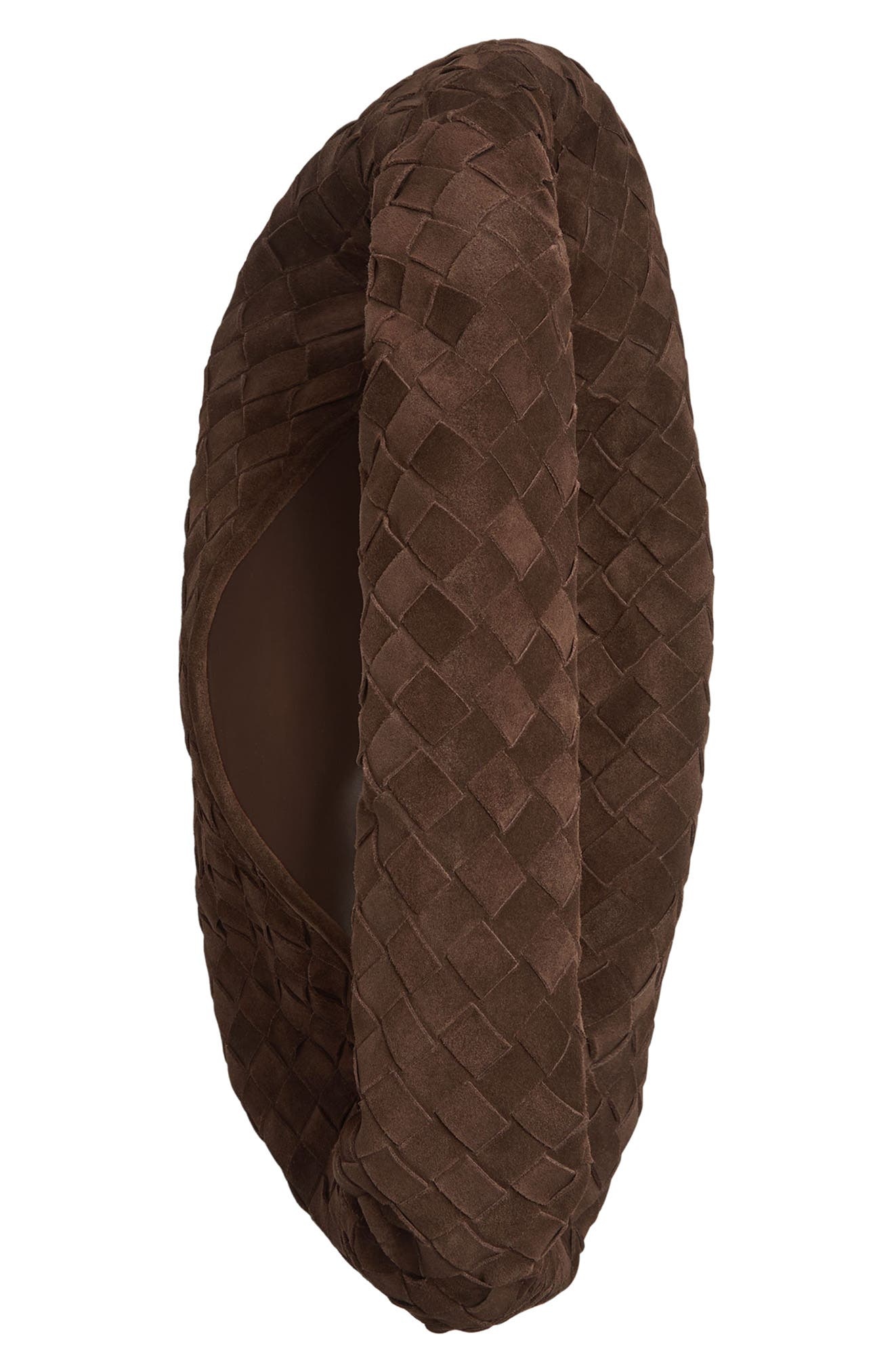 Bottega Veneta Small Hop Intrecciato Suede Hobo Bag in 2190 Fondant-M Brass at Nordstrom - 5
