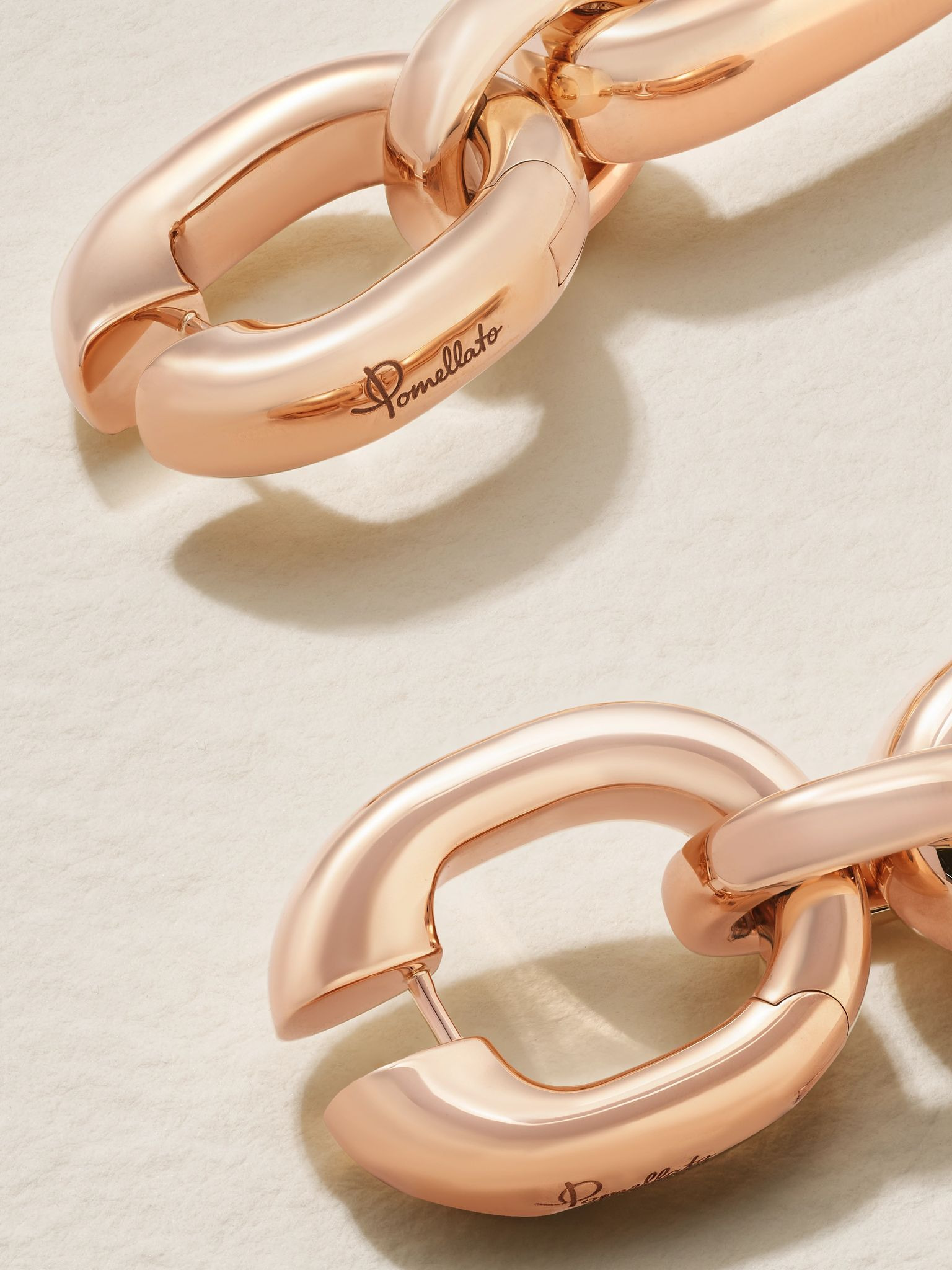 Iconica 18-karat rose gold earrings Gold - 3