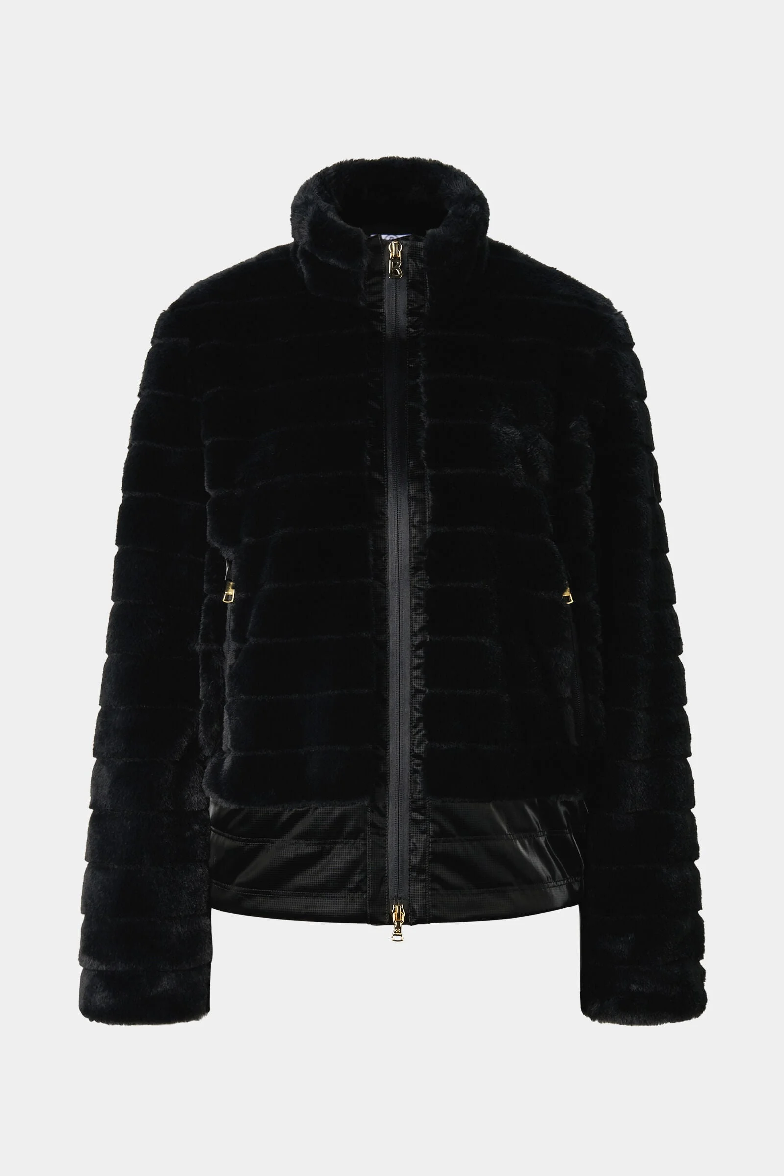 Valesca Faux Fur Jacket in Black - 1