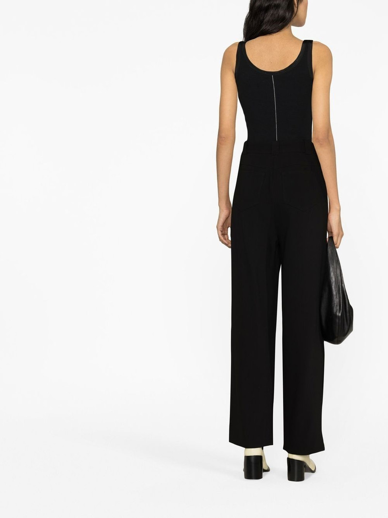 high-waisted straight leg trousers 4