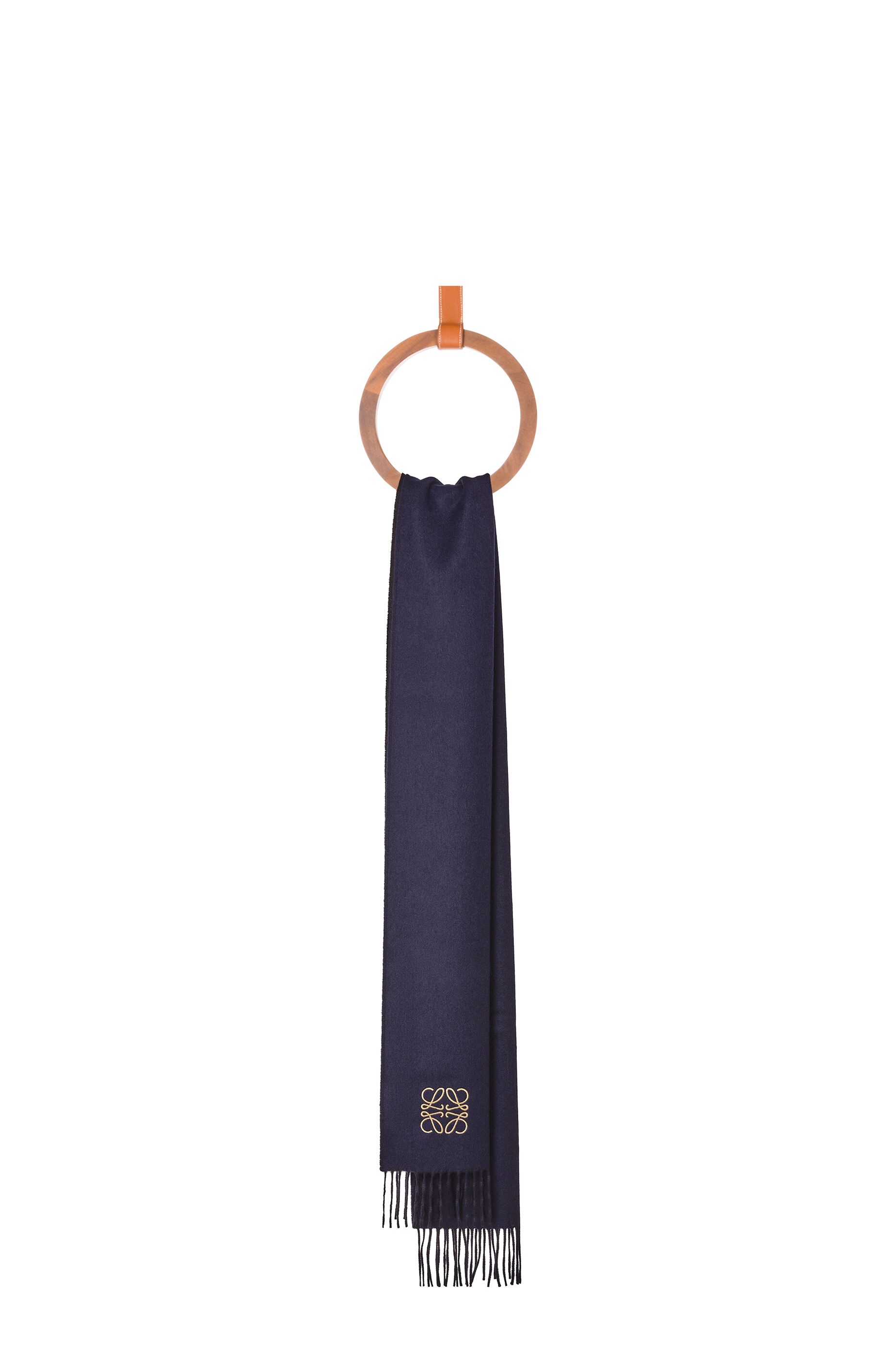 Bicolour scarf in wool and cashmere - 2