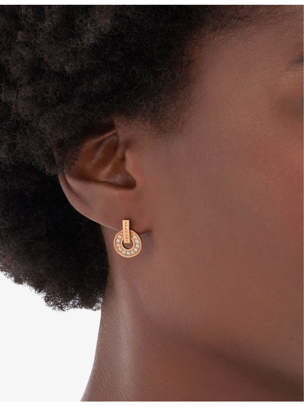 BVLGARI BVLGARI 18ct rose-gold and diamond earrings - 5