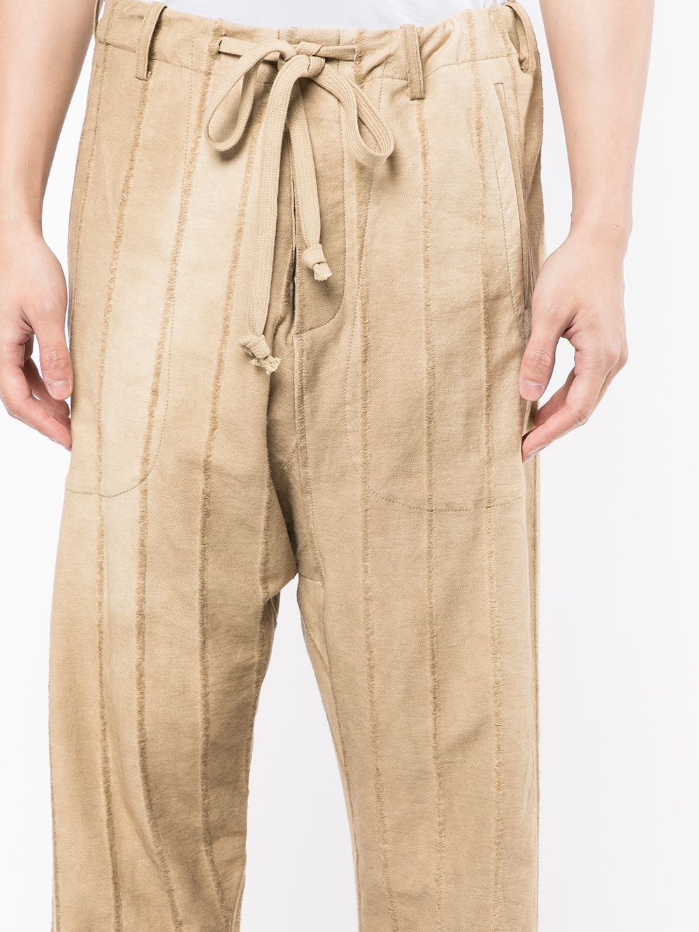 panelled straight-leg trousers - 5