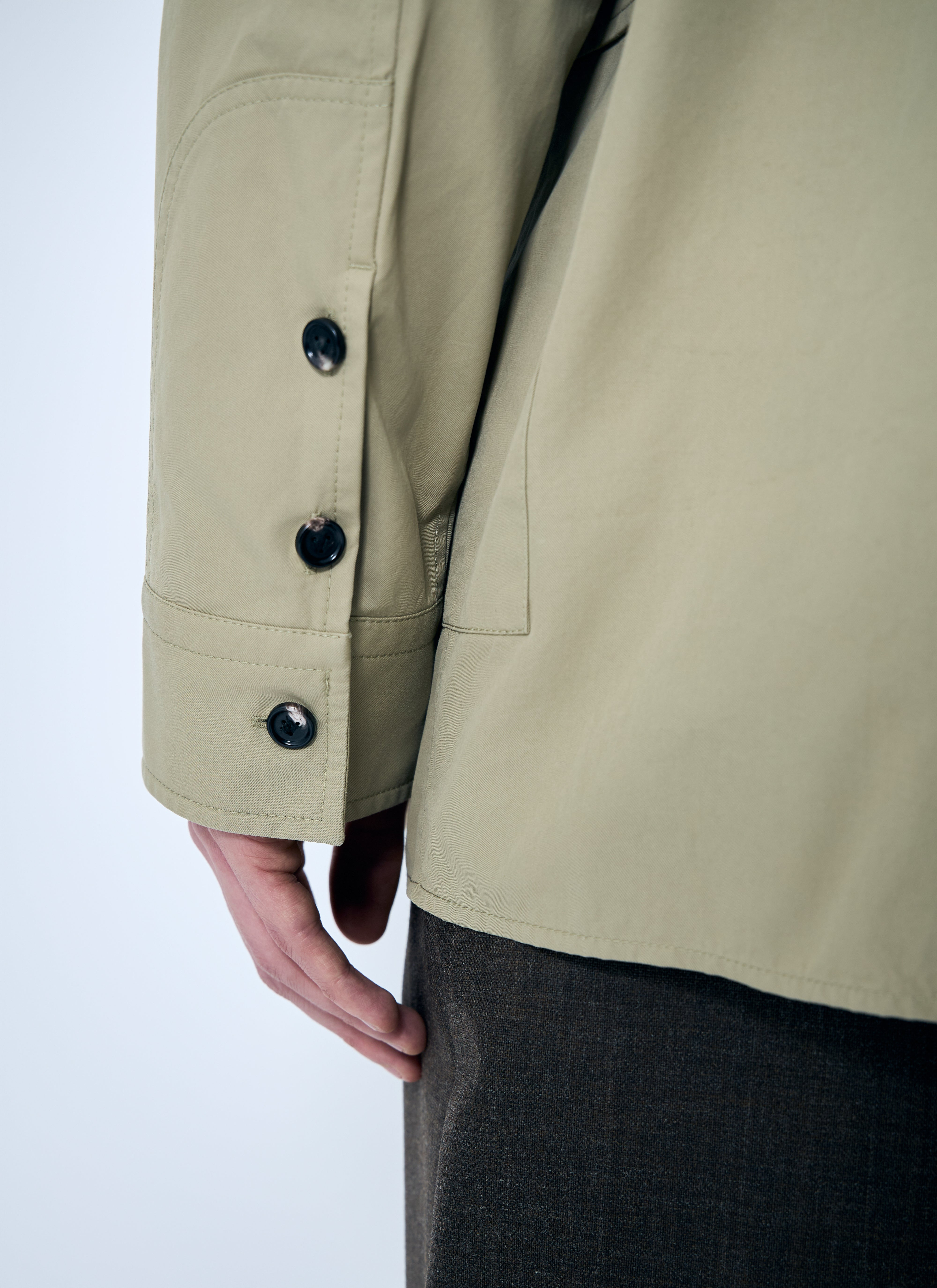 Bottega Veneta Men Light-Cotton Twill Overshirt - 6