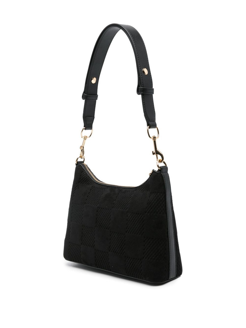 logo-plaque checkered shoulder bag 3