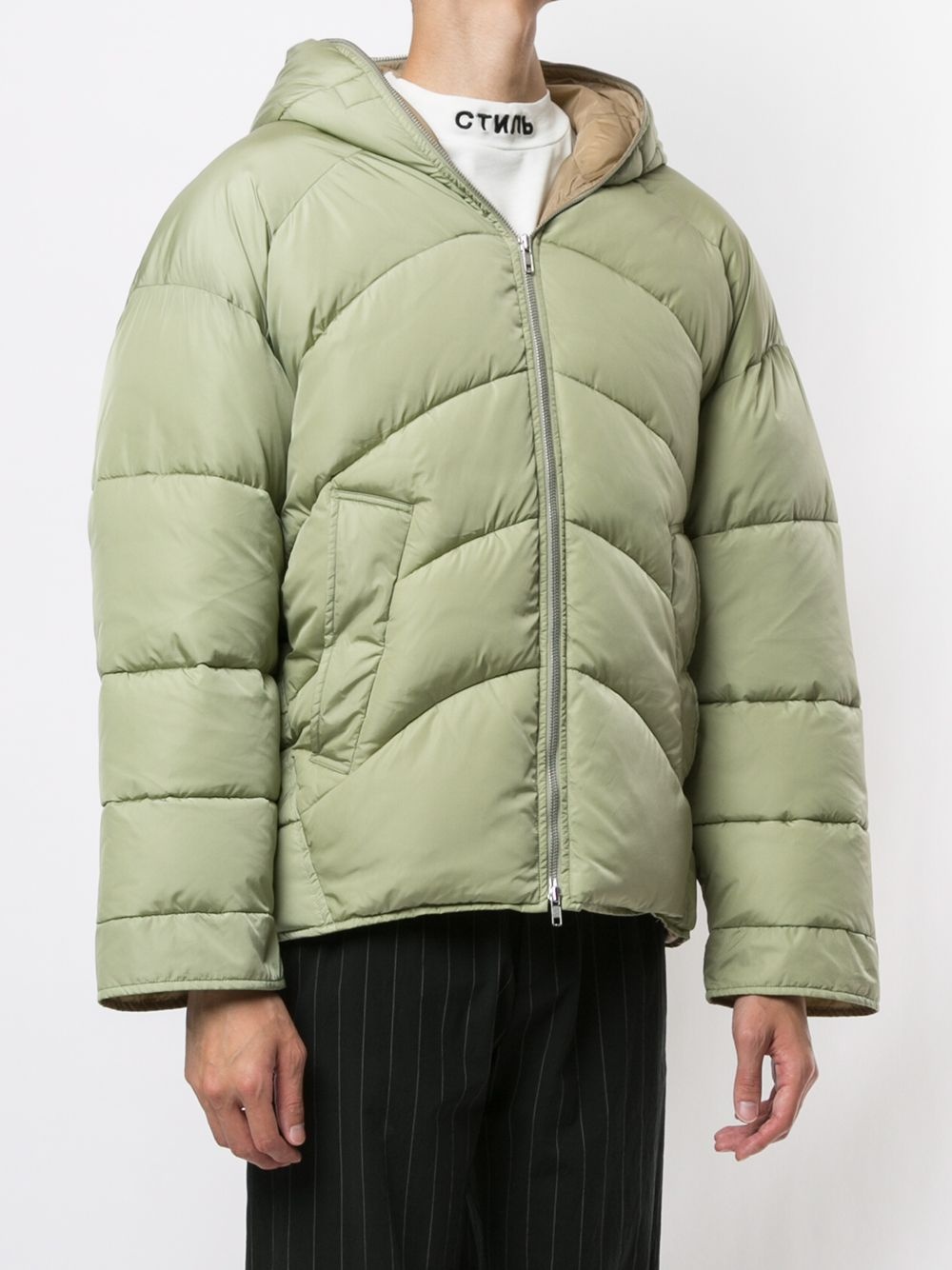 oversized quilted jacket - 3
