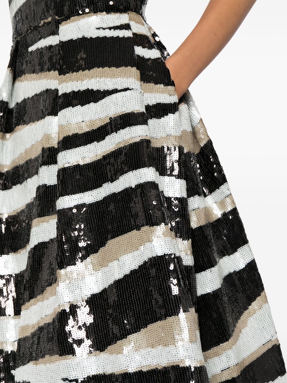 strapless sequin gown - 5