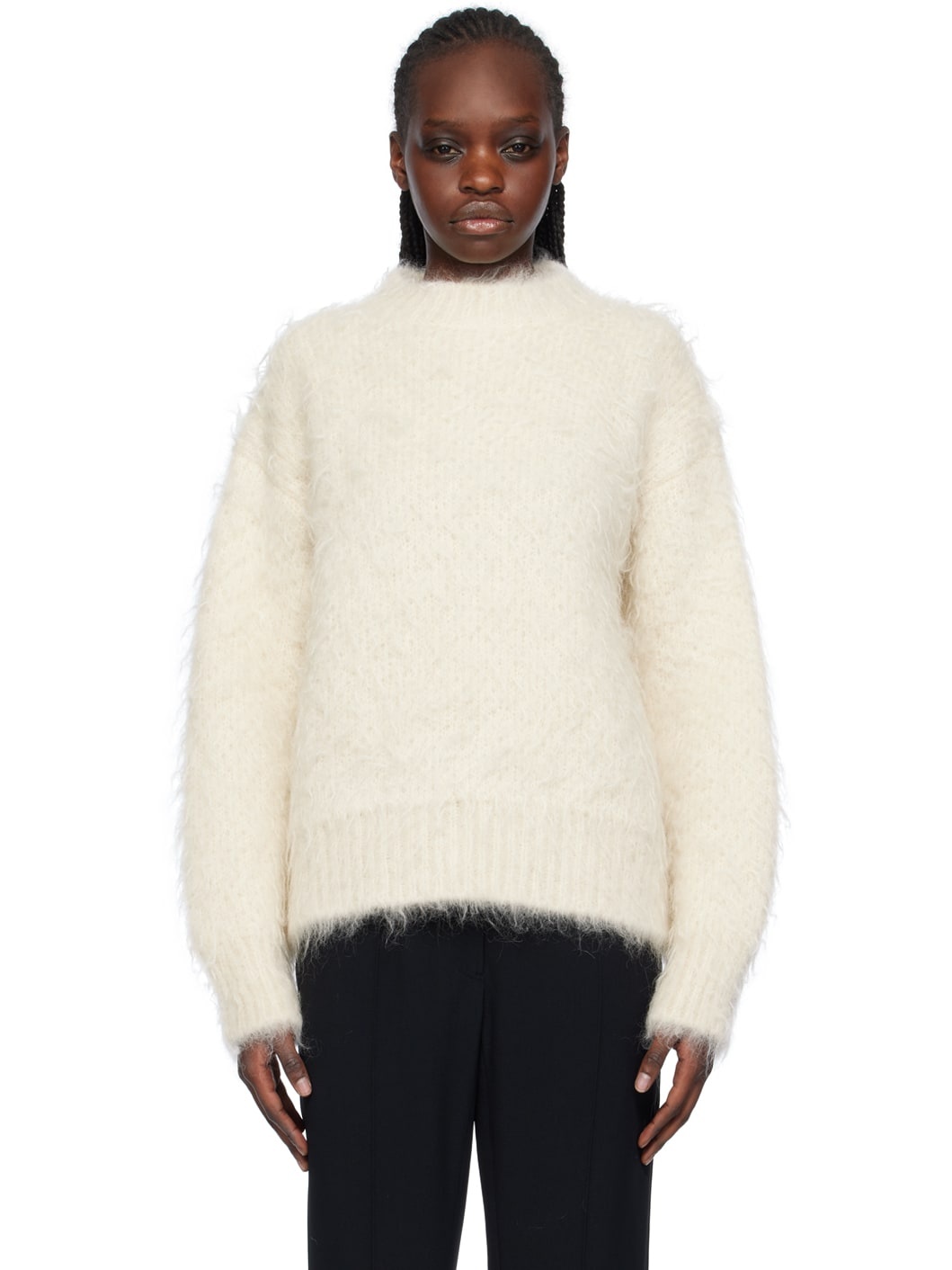 Jil Sander Off-White Casentino Sweater | ssense | REVERSIBLE