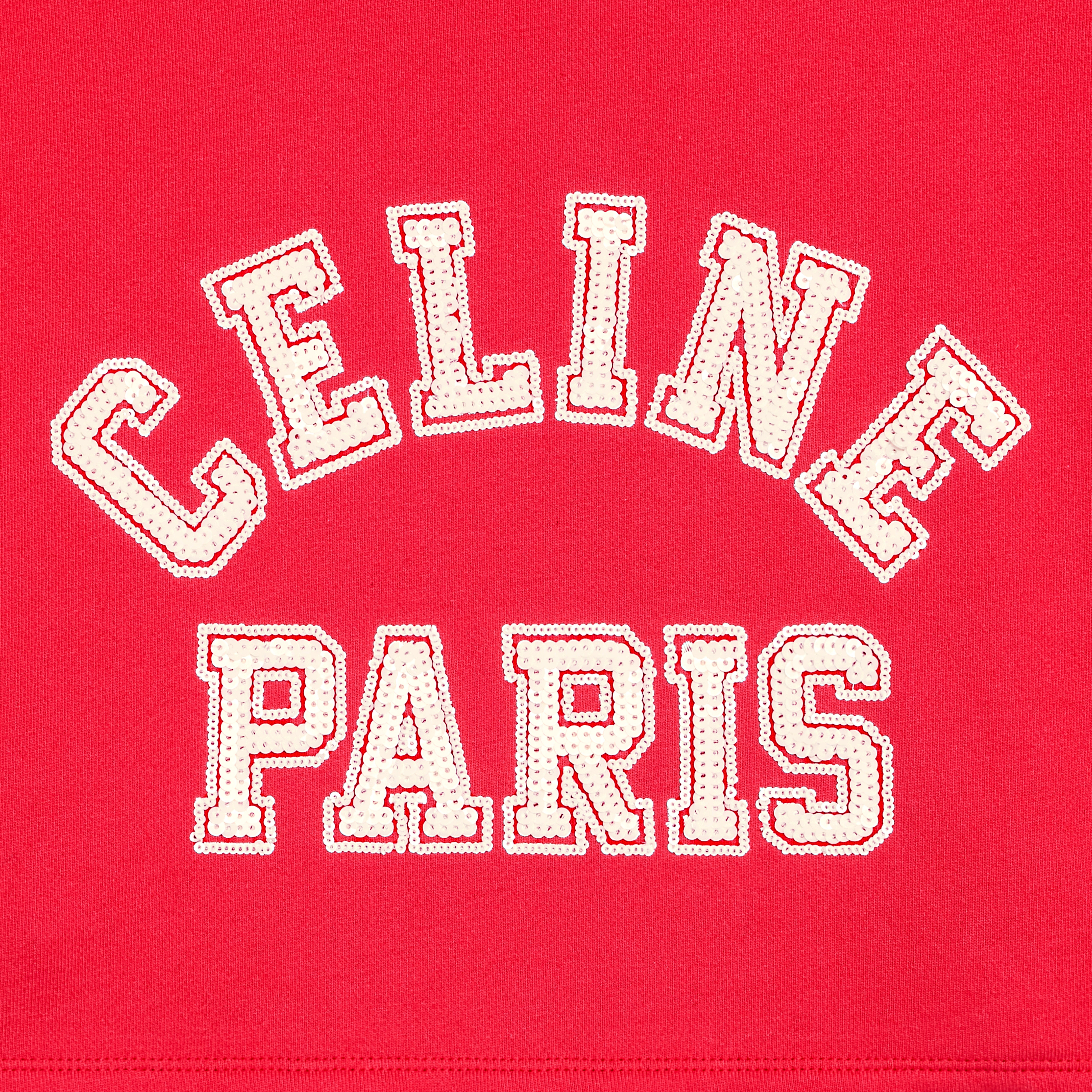 Cropped Celine T-shirt in Cotton fleece - 3