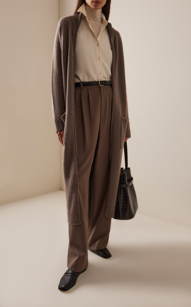 LISA YANG Cloverie Cashmere Cardigan Coat neutral outlook