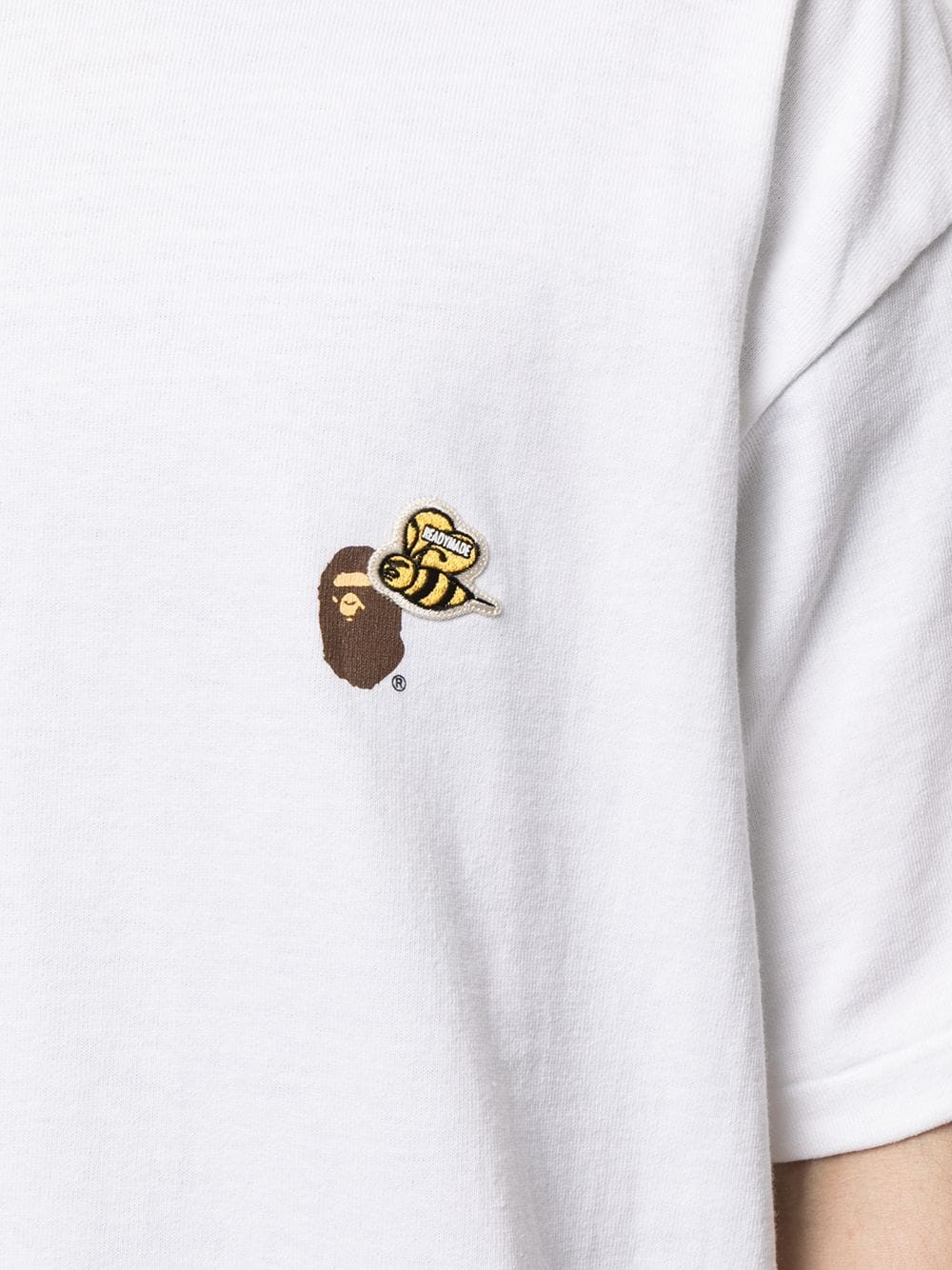 x BAPE logo-print cotton T-shirt - 5