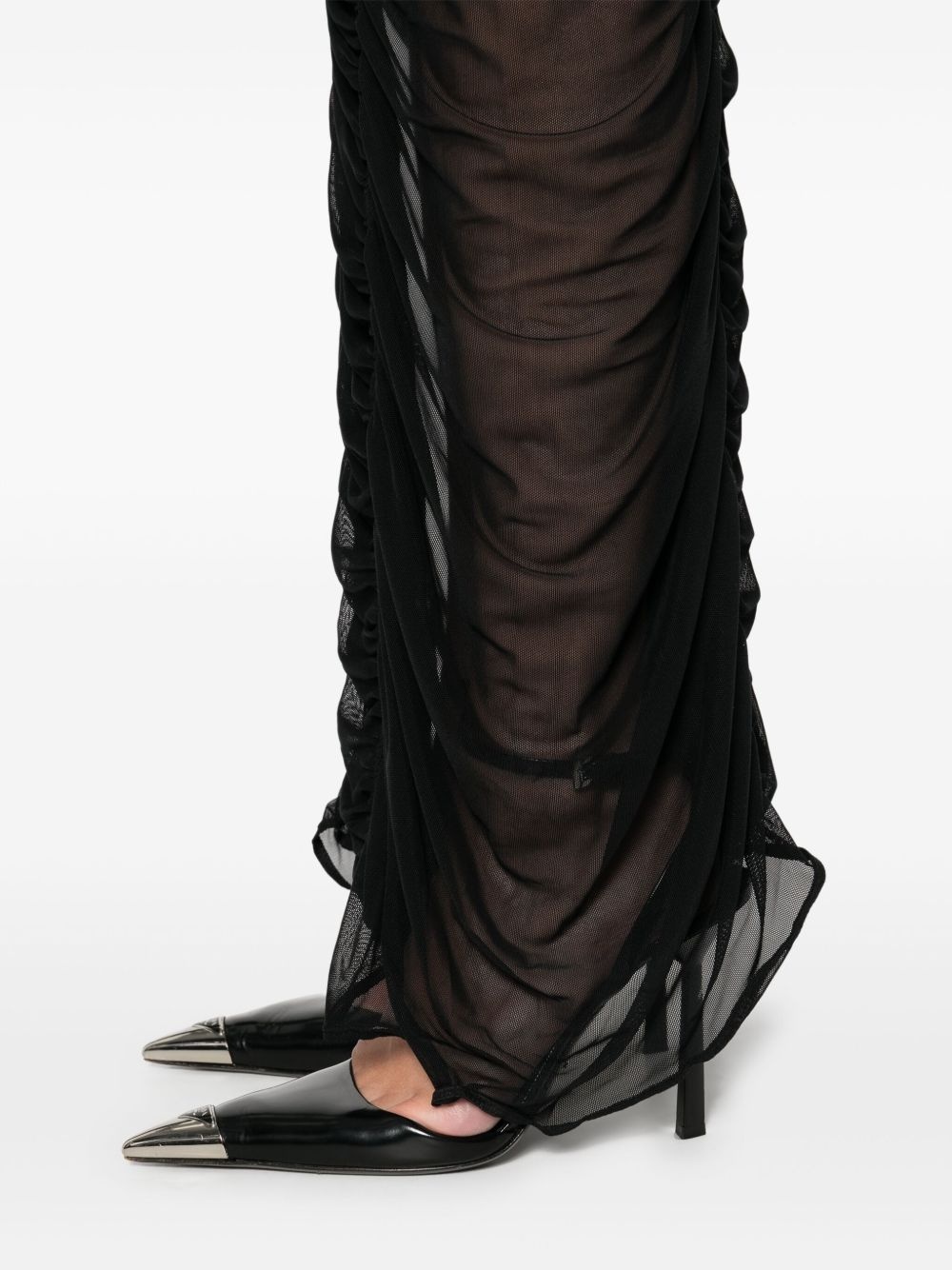 ruched maxi dress - 5