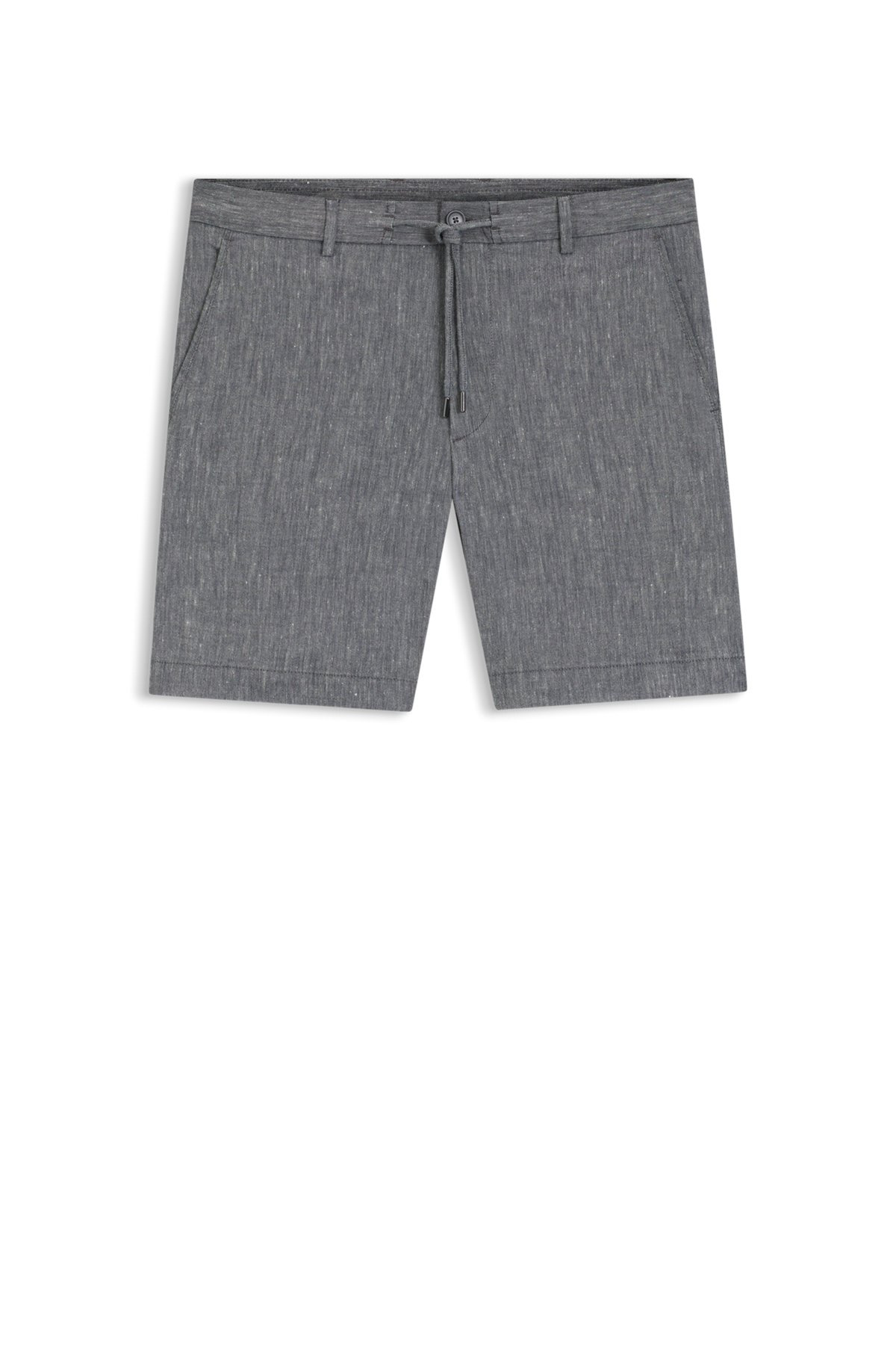 REGULAR-FIT SHORTS IN A LINEN BLEND WITH DRAWCORD - 1