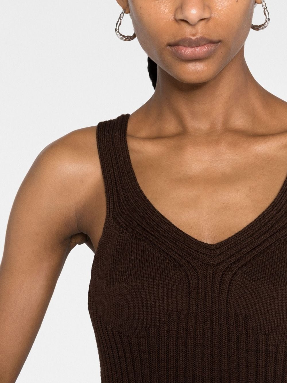 ribbed-knit midi dress - 3