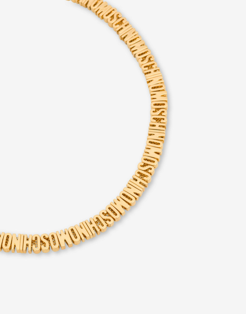 Moschino LETTERING LOGO CHOKER NECKLACE outlook