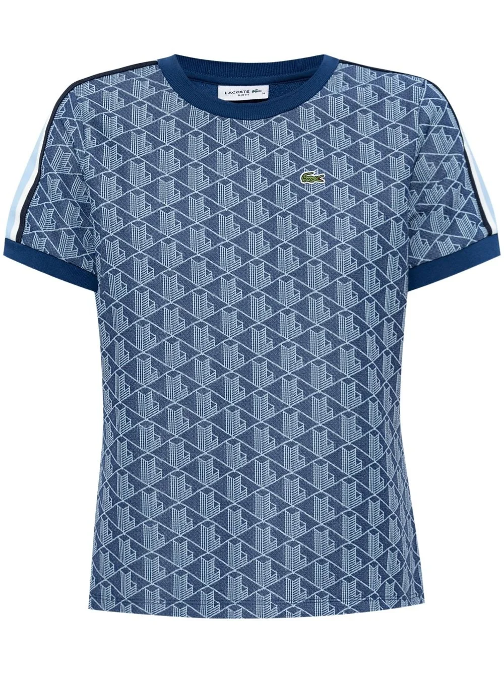 jacquard monogram T-shirt - 1
