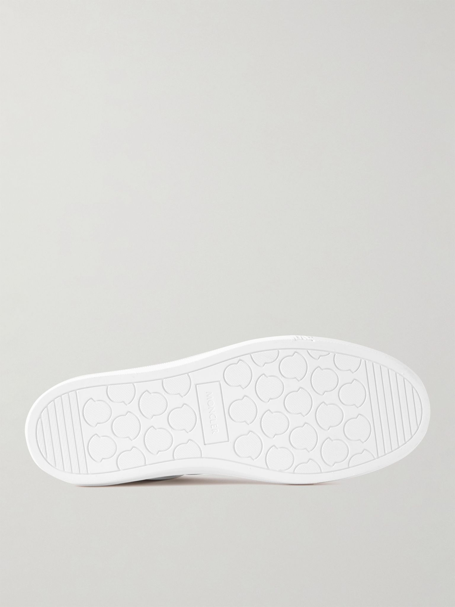Neue York Logo-Appliquéd Leather Sneakers White - 3