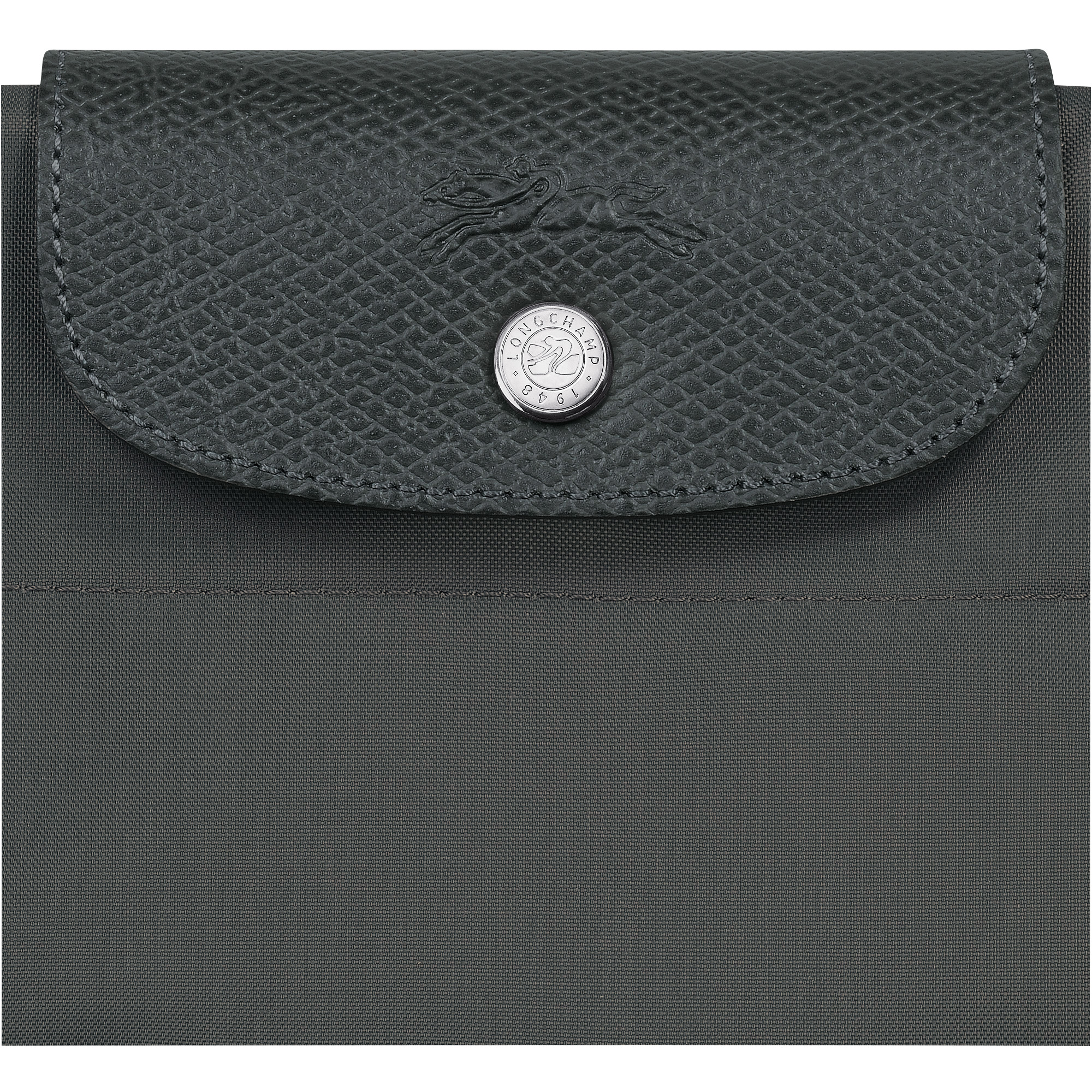 Le Pliage Green M Tote bag Graphite - Canvas - 6