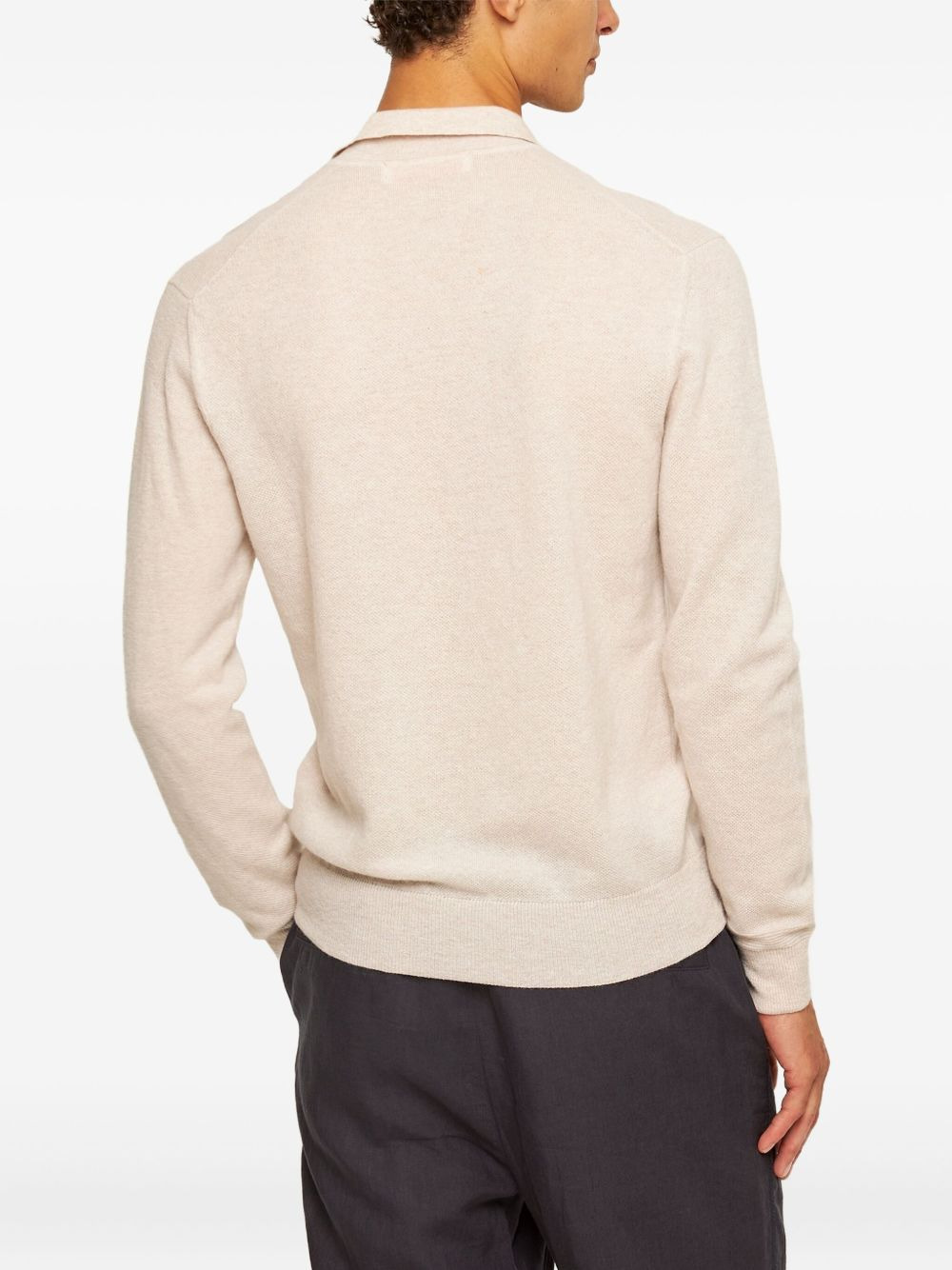 Bruno longsleeved cashmere polo shirt - 3