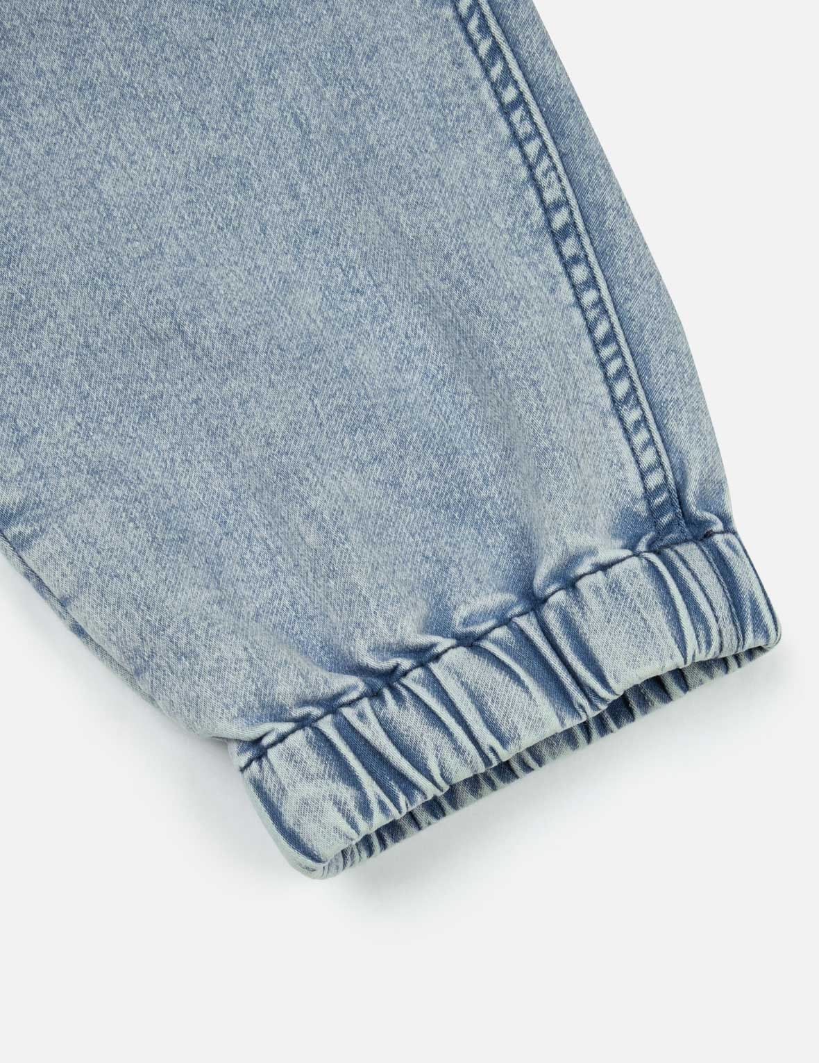 ALLOVER SEAGULL JACQUARD INSERTED DAICOCK REGULAR FIT DENIM JOGGERS - 11