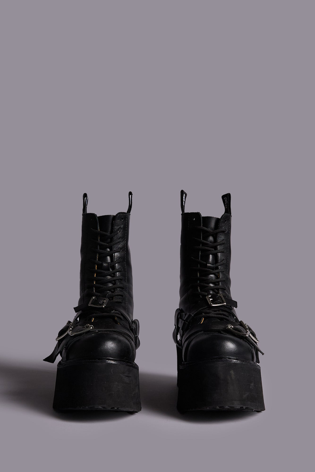 STRAPPED DOUBLE STACK BOOT - 3