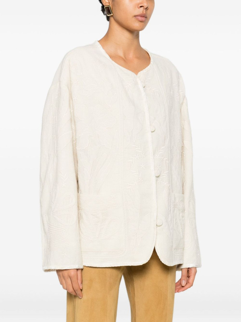 embroidered-detail pocket jacket 3