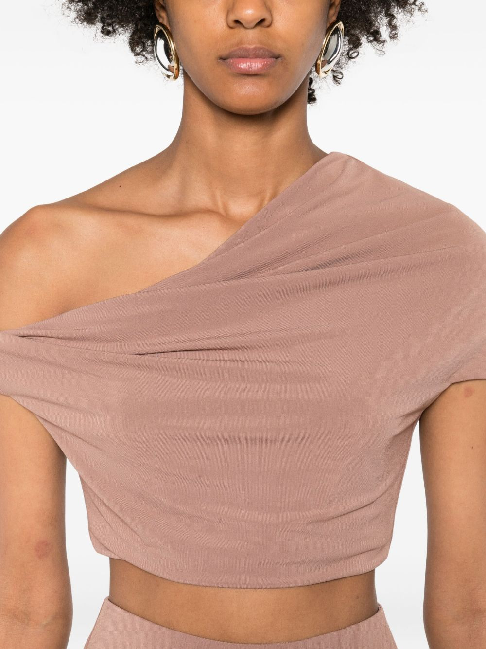 Ida draped short-sleeve top - 5