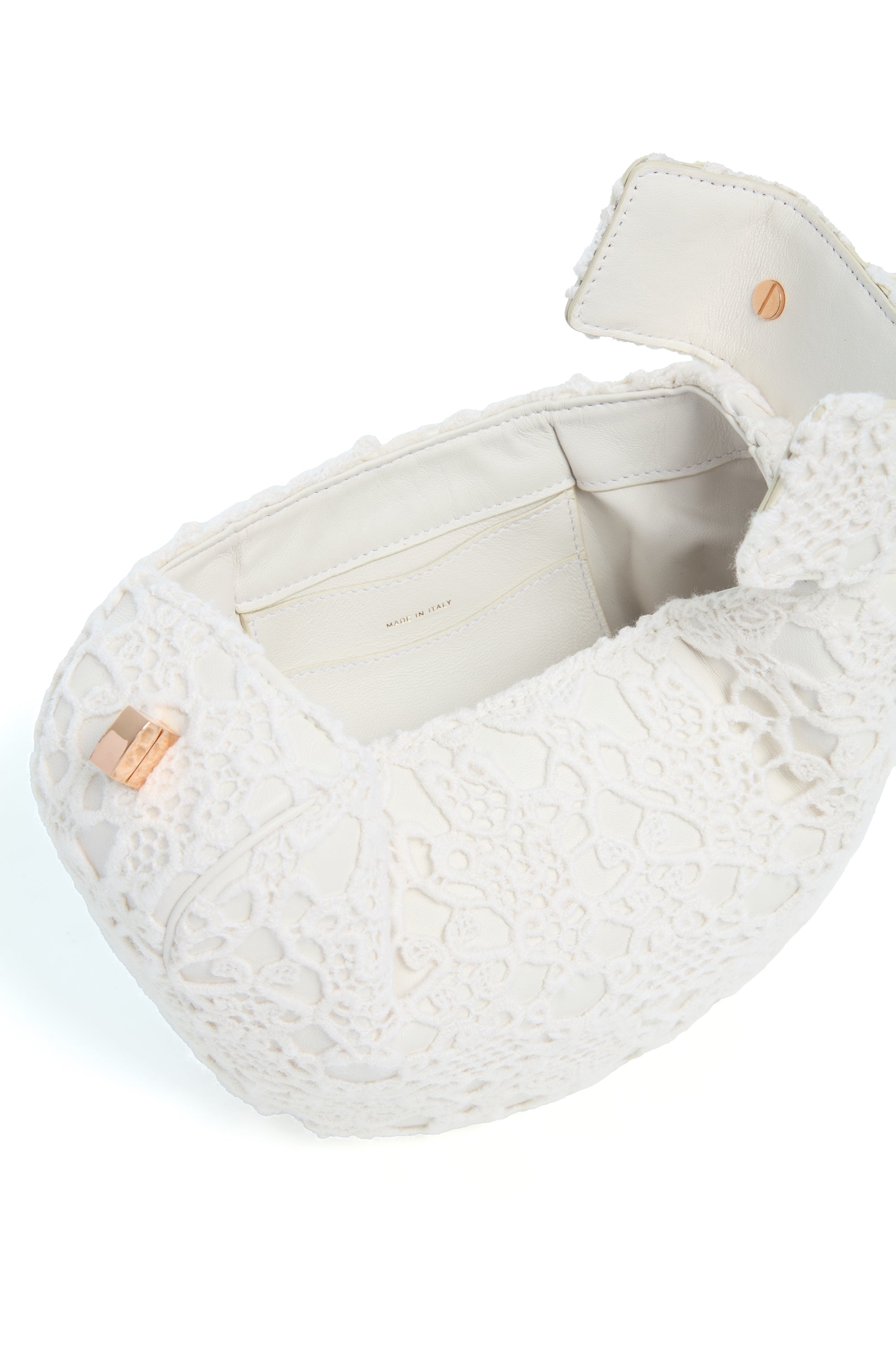 Demi Bag in Ivory Cashmere Lace - 8