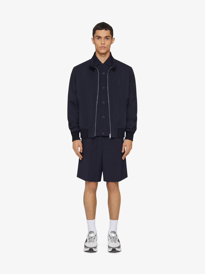 Givenchy HARRINGTON JACKET IN WOOL POPLIN WITH 4G DETAIL outlook