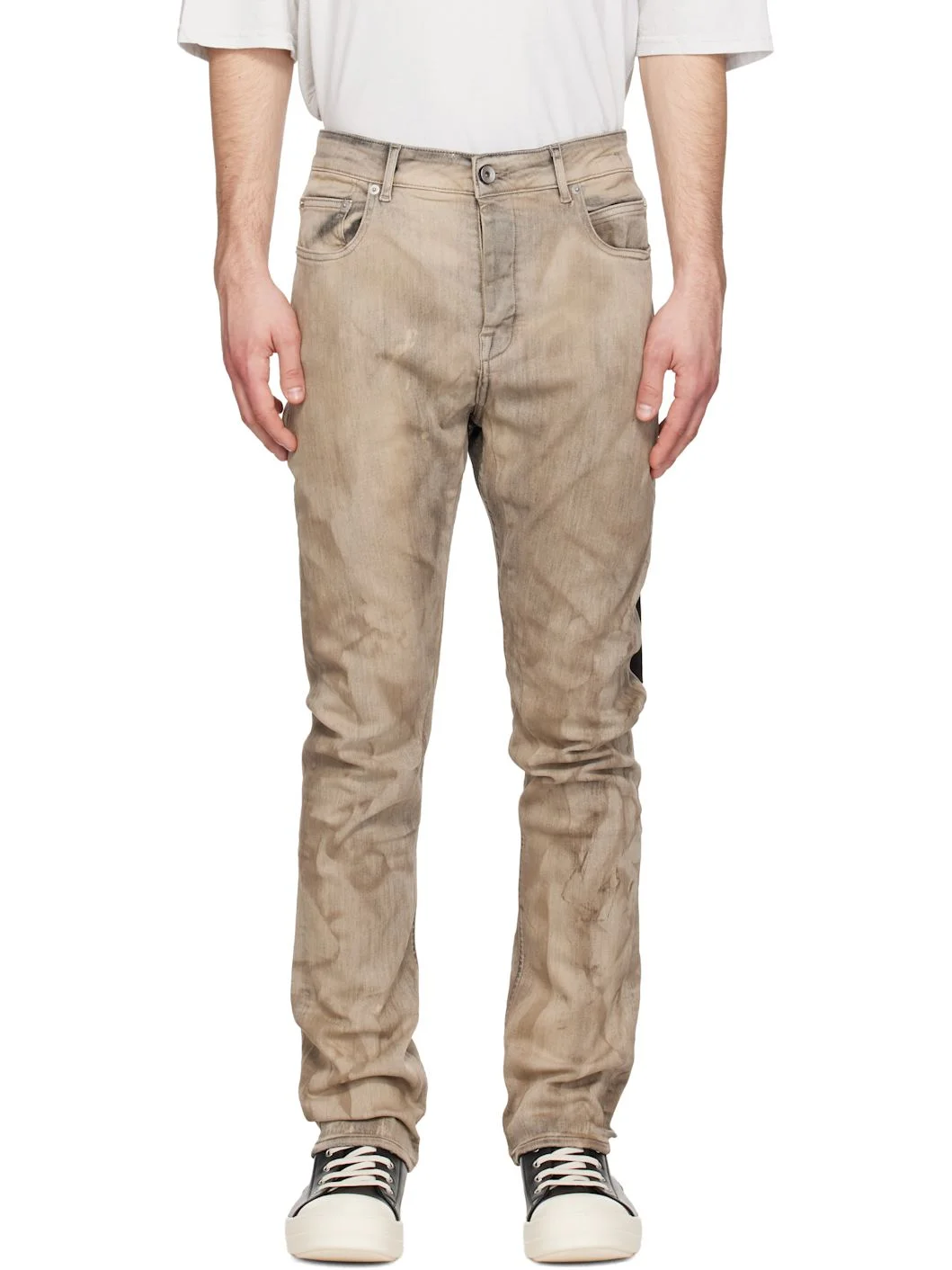 Gray Temple Detroit Cut Jeans - 1