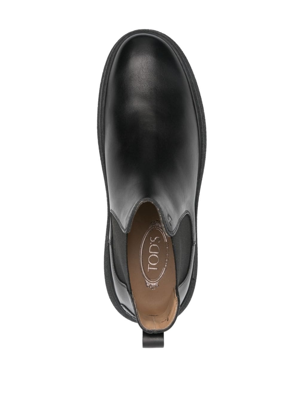 logo-debossed leather boots - 4