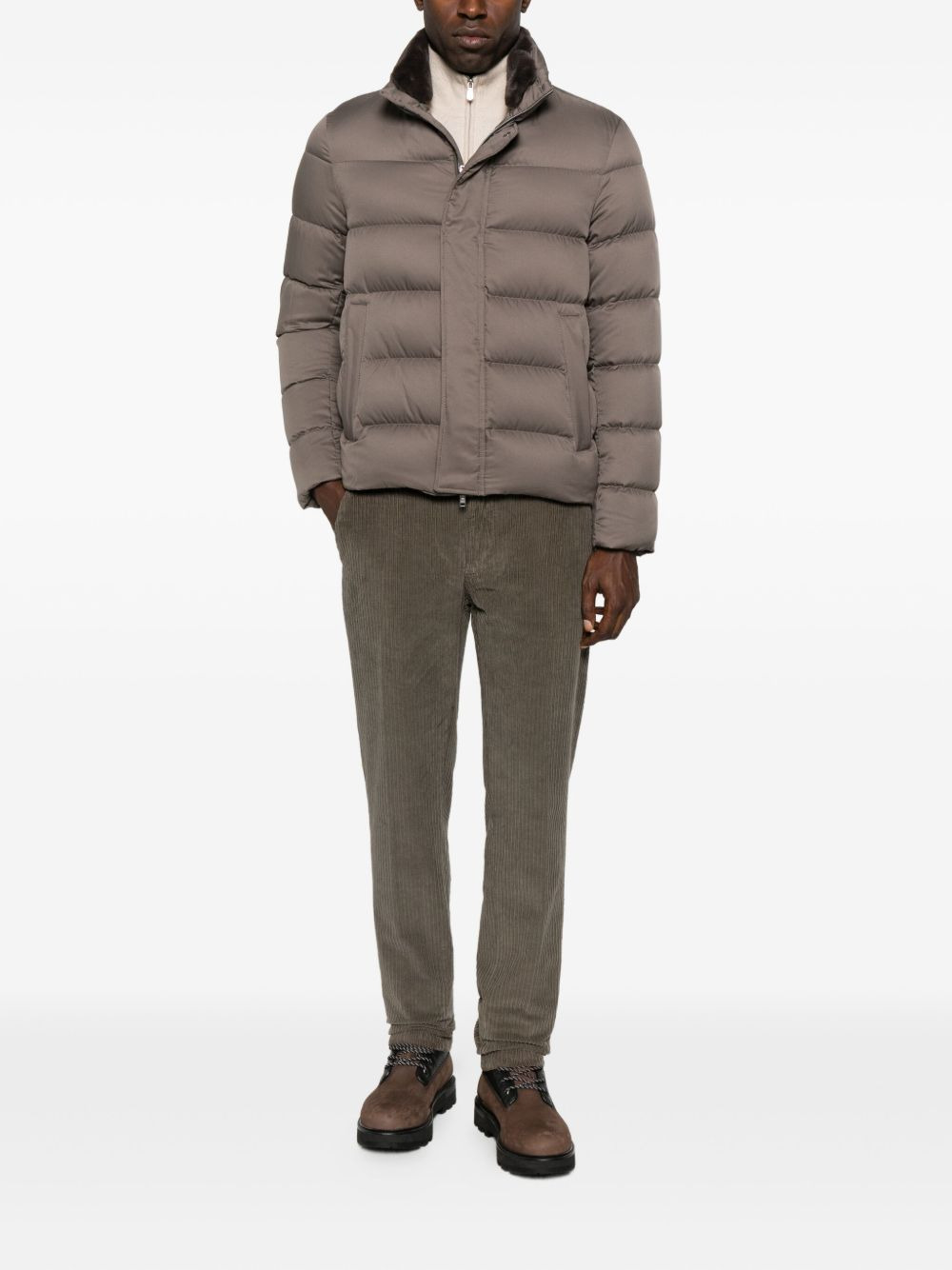 quilted high-neck jacket - 2