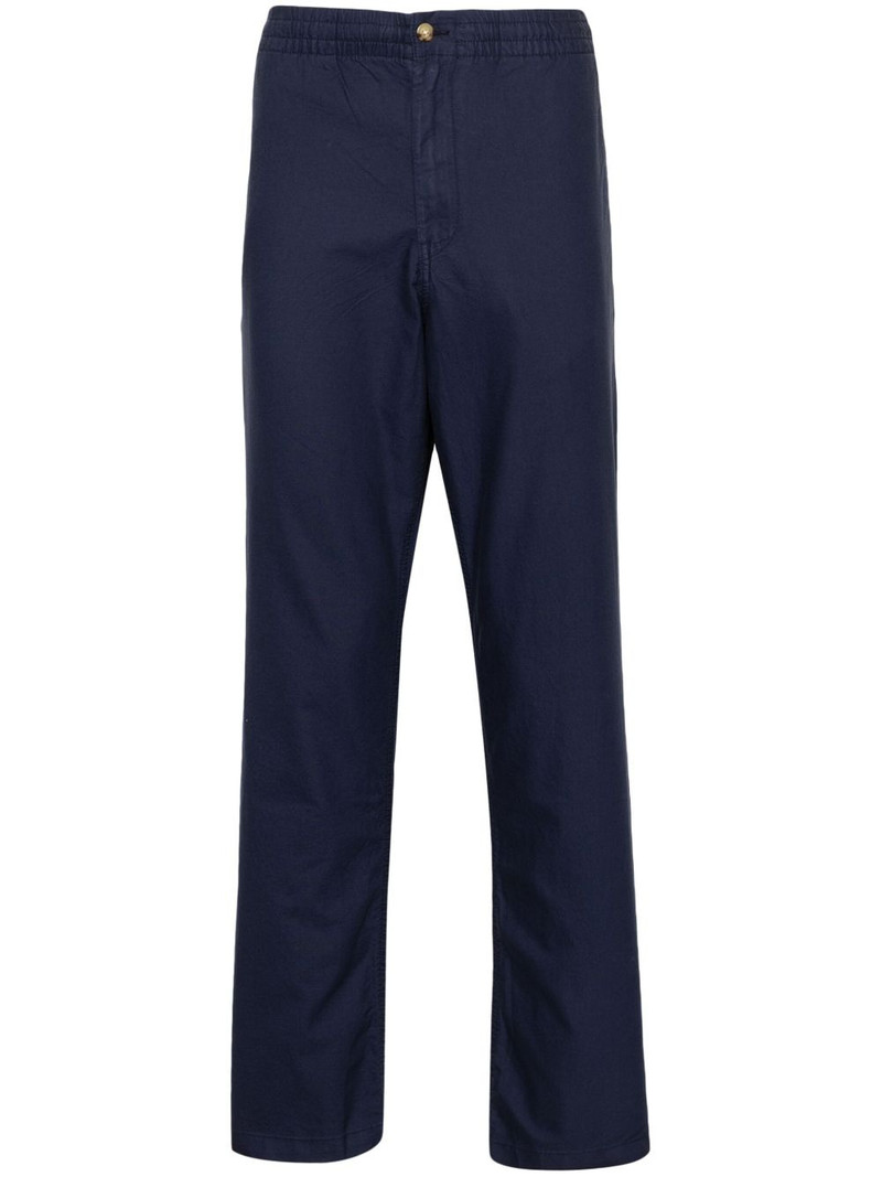 drawstring cotton tapered trousers 1