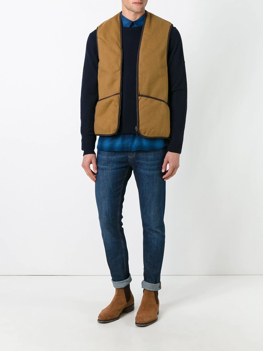knitted gilet - 2